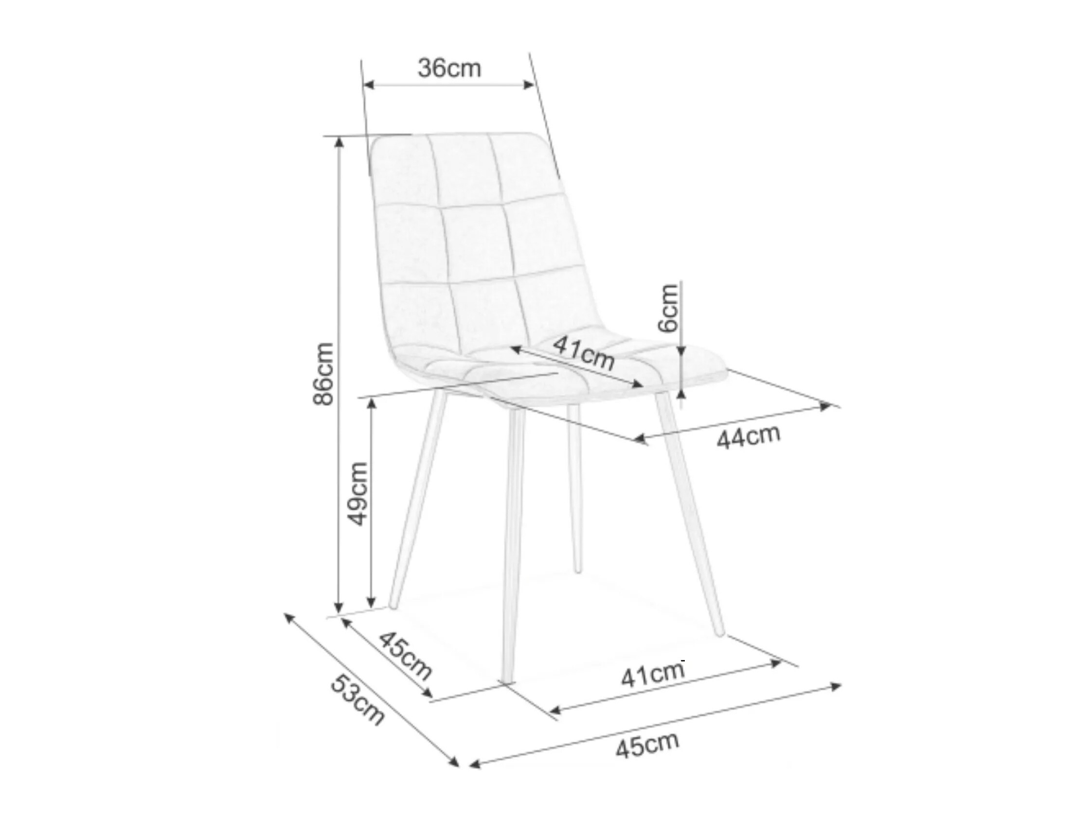 Kėdė Detroit 755 (Ruda)
