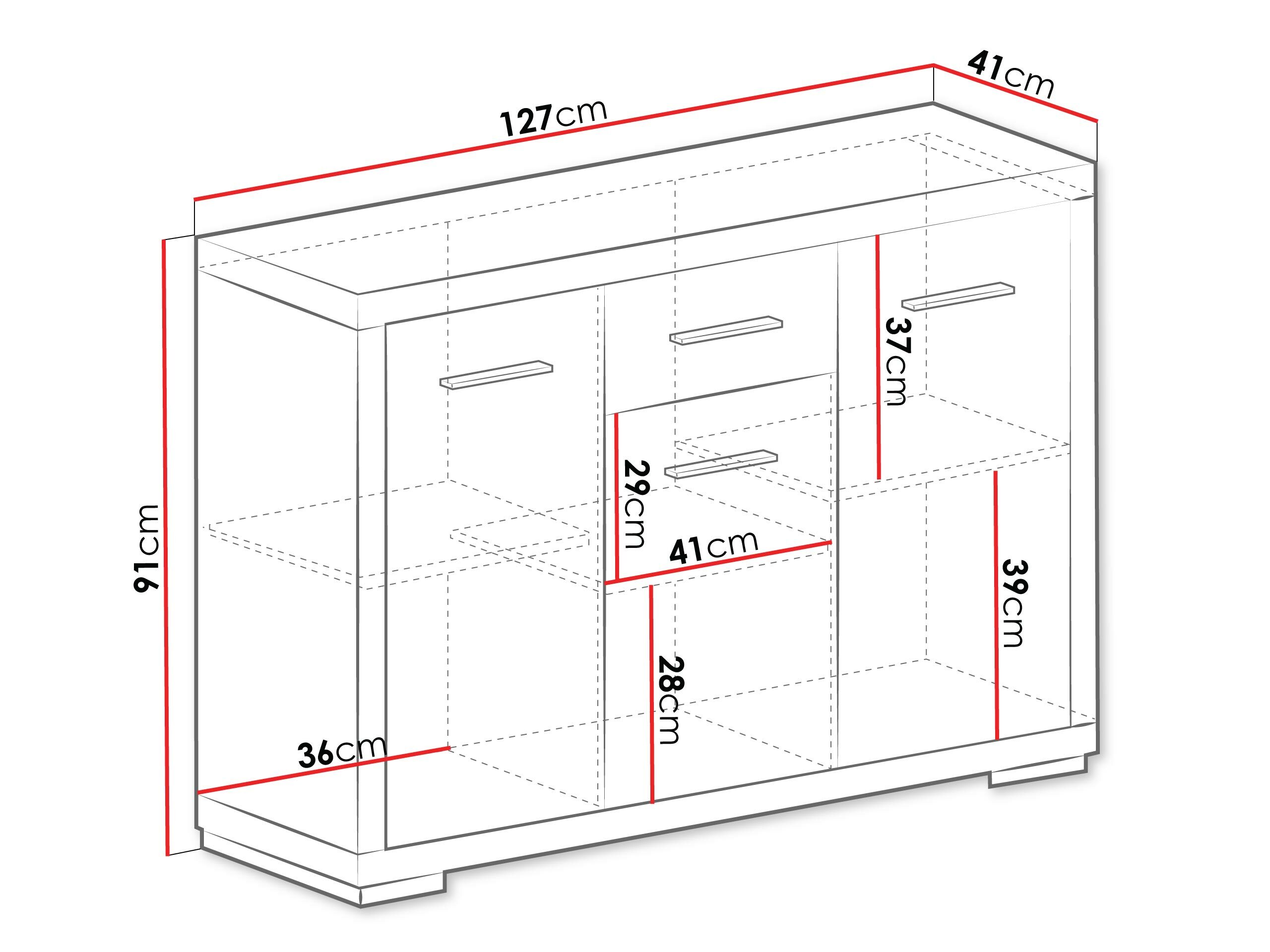 Komoda Fiomeri 103 (Santanos ąžuolas)