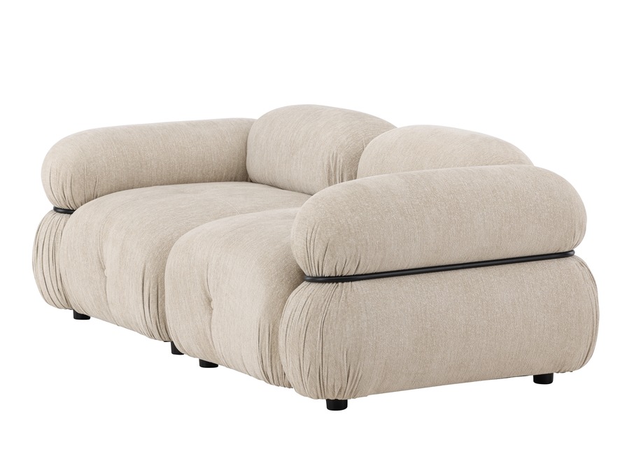 Modulinė sofa Evardale 103 (Smėlinė + Juoda)