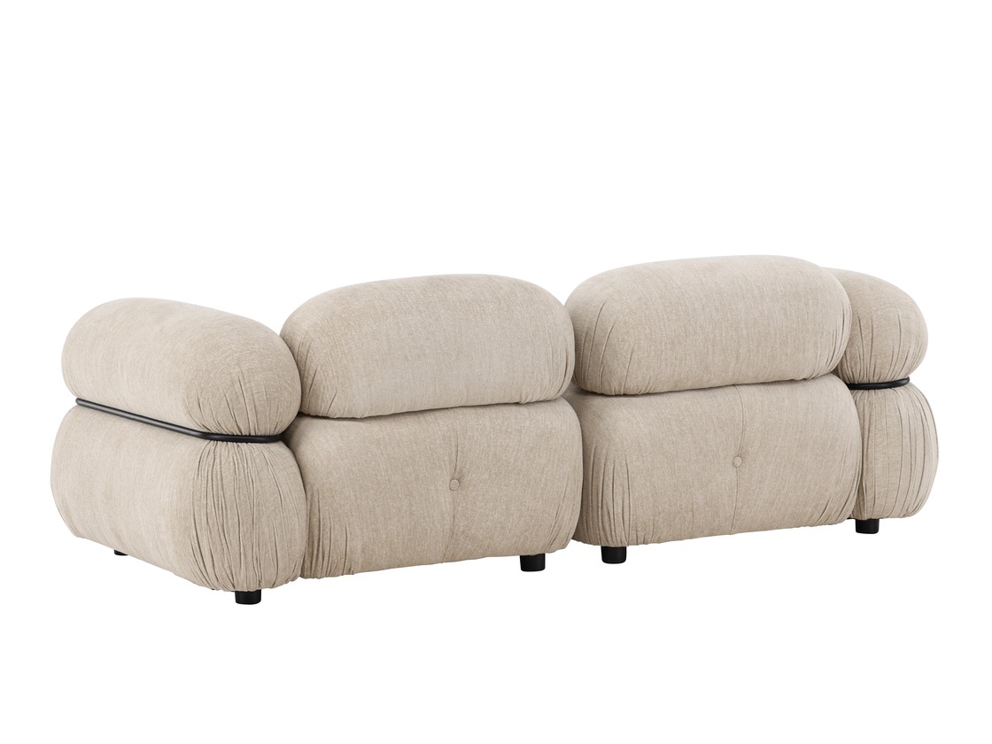 Modulinė sofa Evardale 103 (Smėlinė + Juoda)