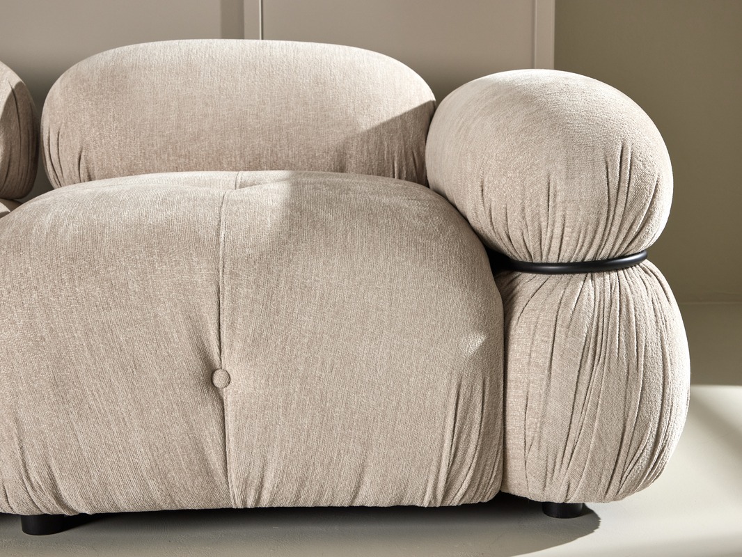 Modulinė sofa Evardale 103 (Smėlinė + Juoda)