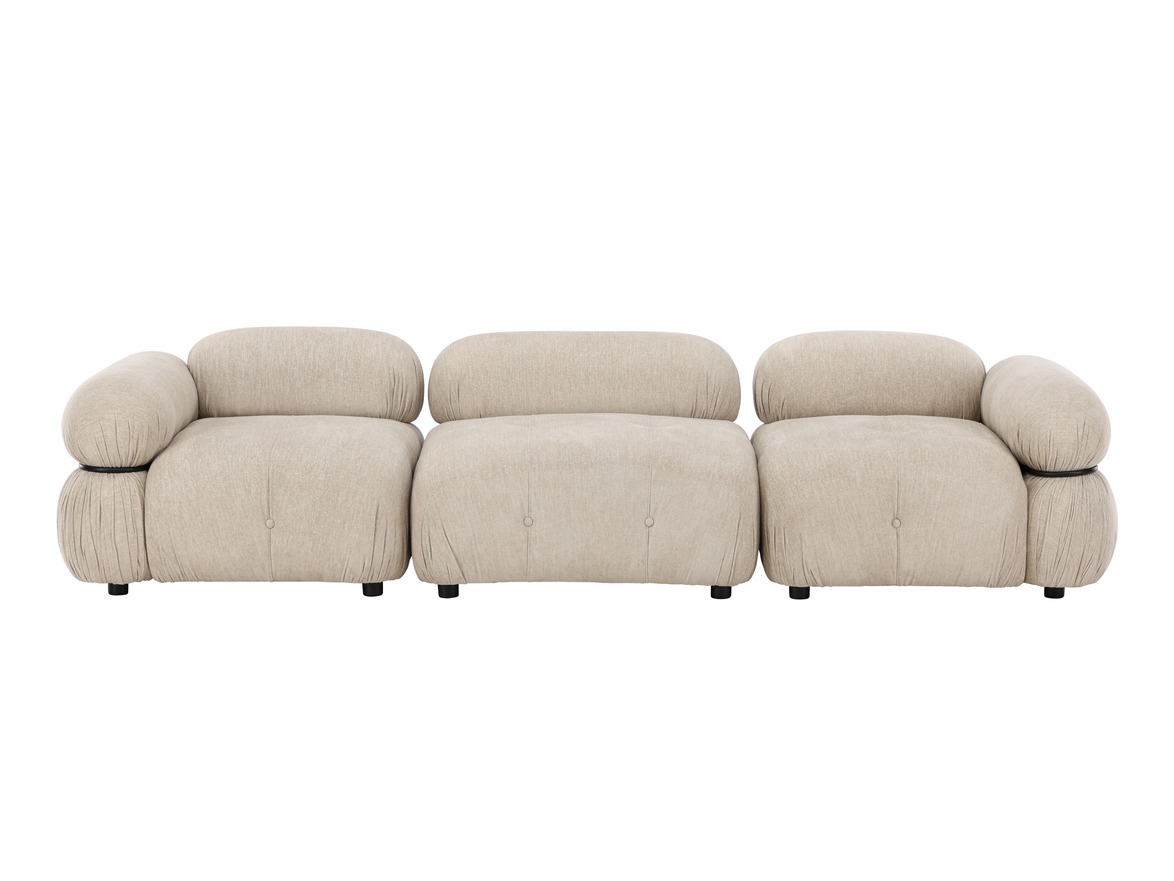 Modulinė sofa Evardale 104 (Smėlinė + Juoda)