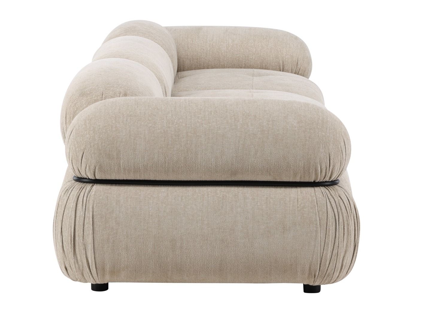 Modulinė sofa Evardale 104 (Smėlinė + Juoda)