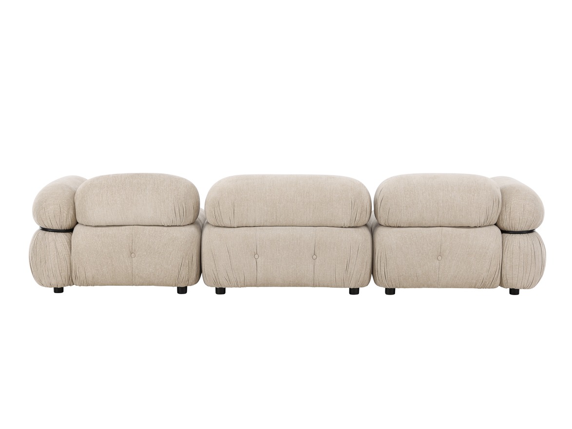 Modulinė sofa Evardale 104 (Smėlinė + Juoda)