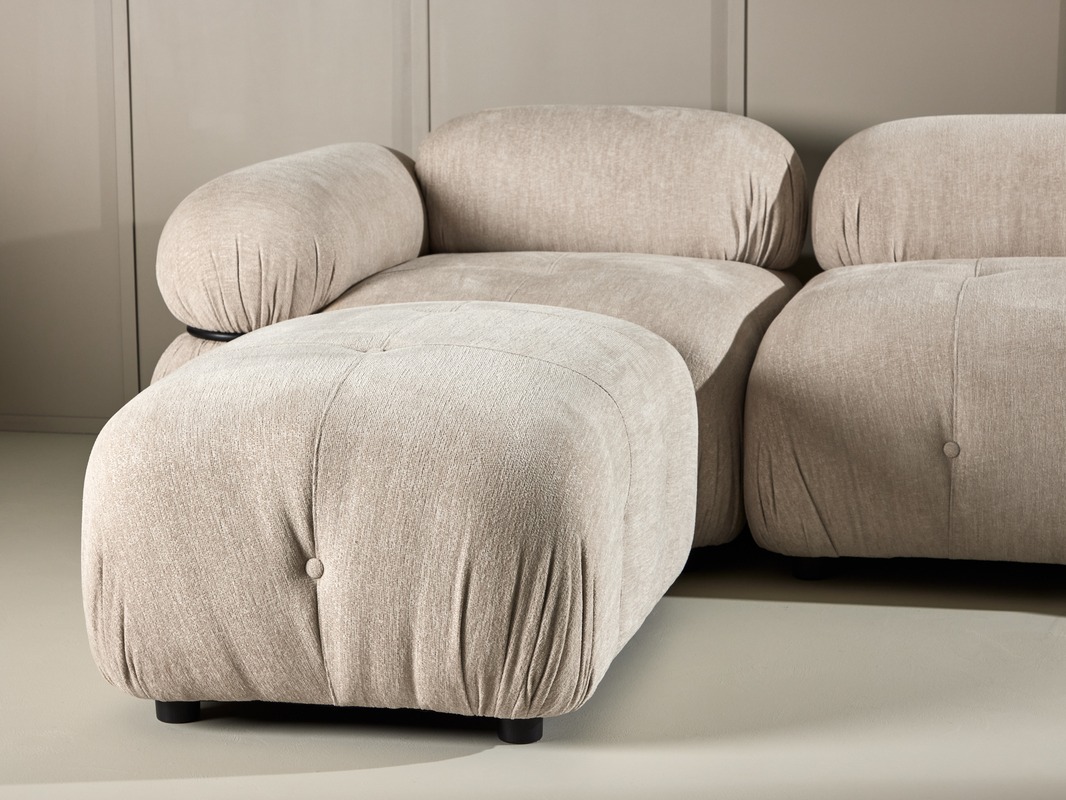 Modulinė sofa Evardale 104 (Smėlinė + Juoda)