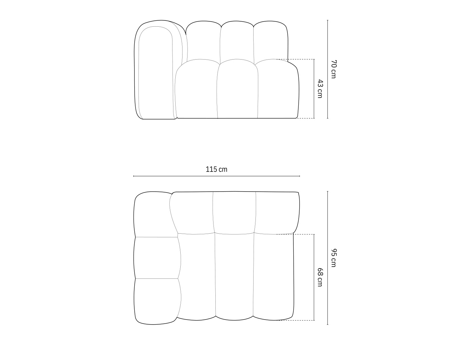 Modulinė sėdimoji dalis Cirleve 110 (Salvador 05)