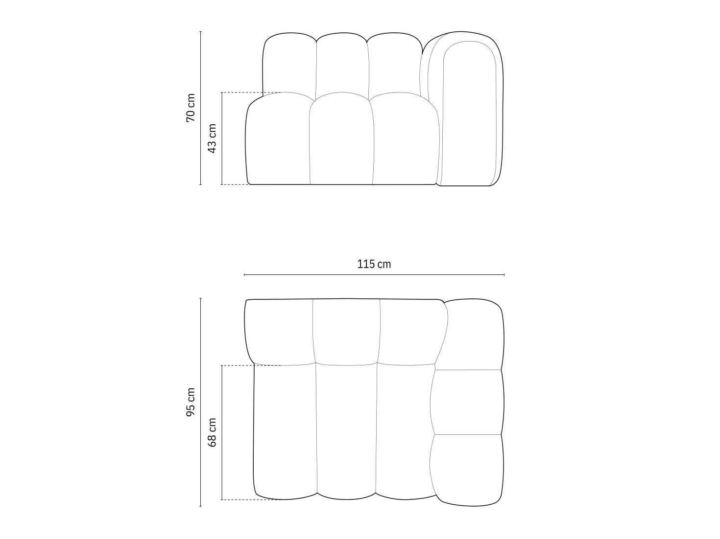 Modulinė sėdimoji dalis Cirleve 110 (Salvador 05)