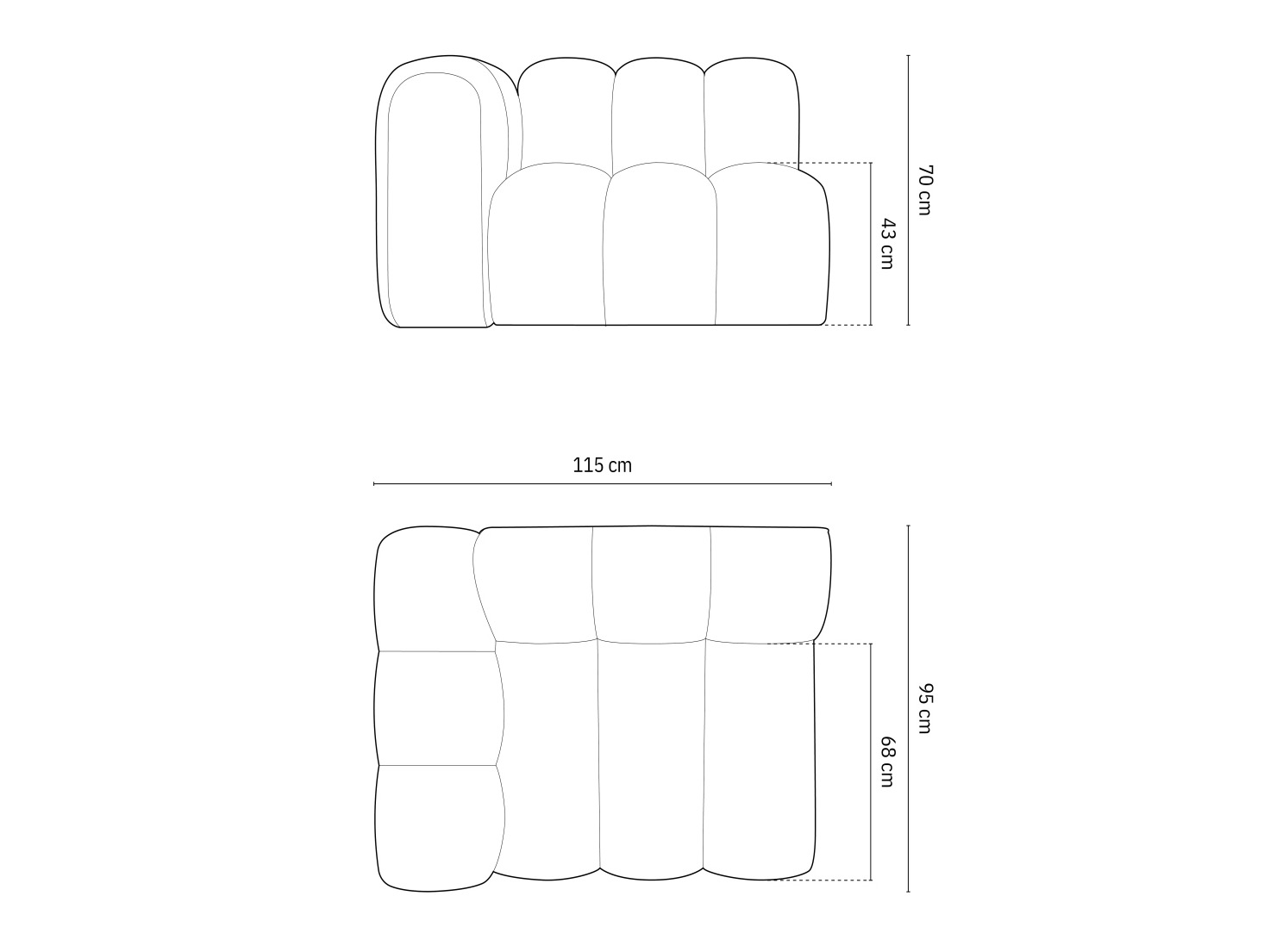 Modulinė sėdimoji dalis Cirleve 110 (Salvador 12)
