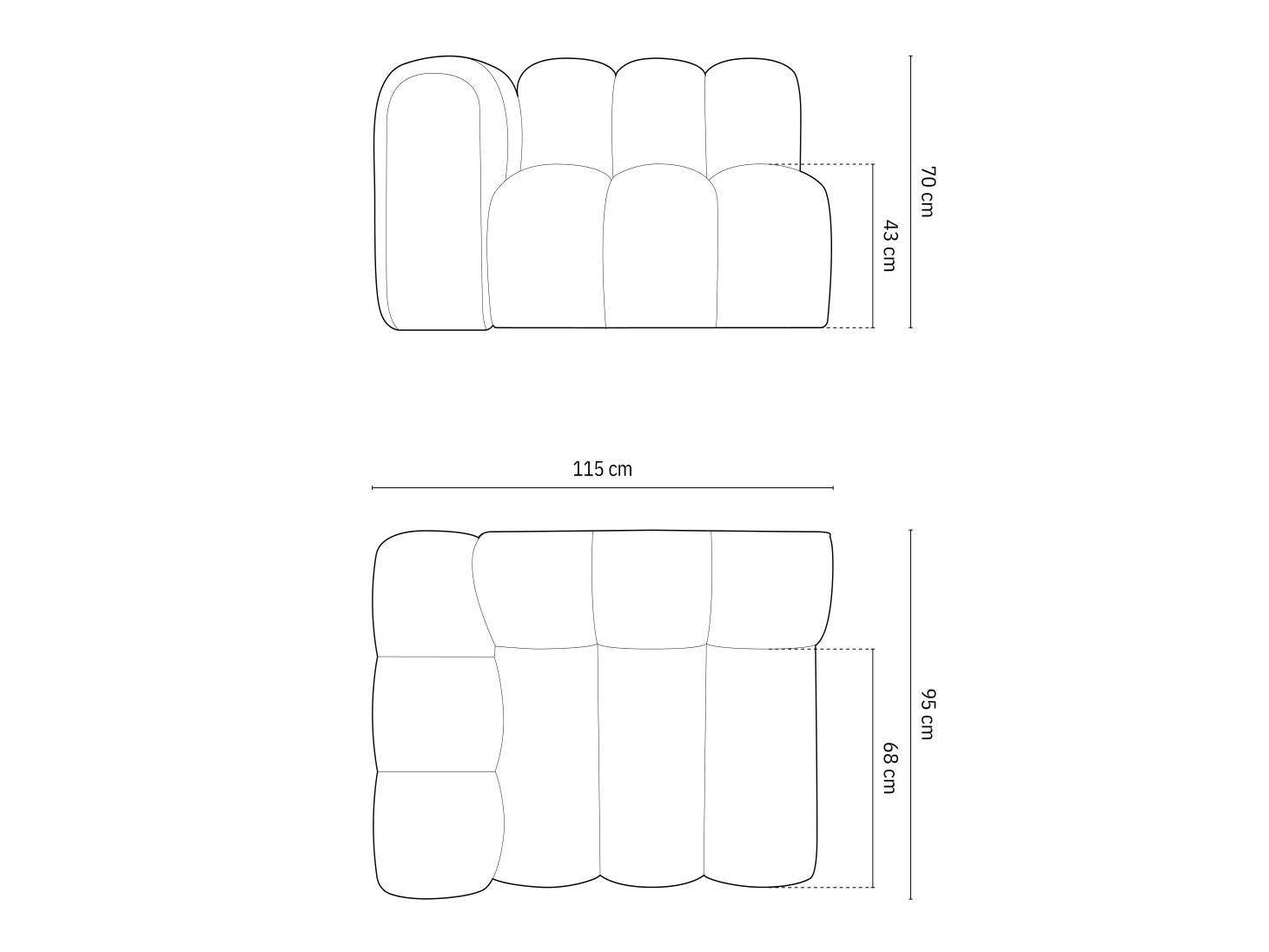 Modulinė sėdimoji dalis Cirleve 110 (Salvador 14)