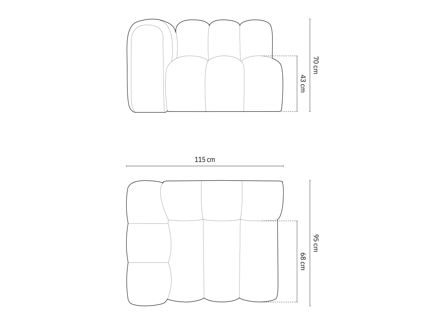 Modulinė sėdimoji dalis Cirleve 110 (Salvador 17)