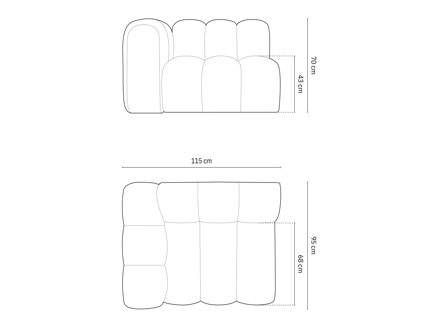 Modulinė sėdimoji dalis Cirleve 110 (Salvador 19)