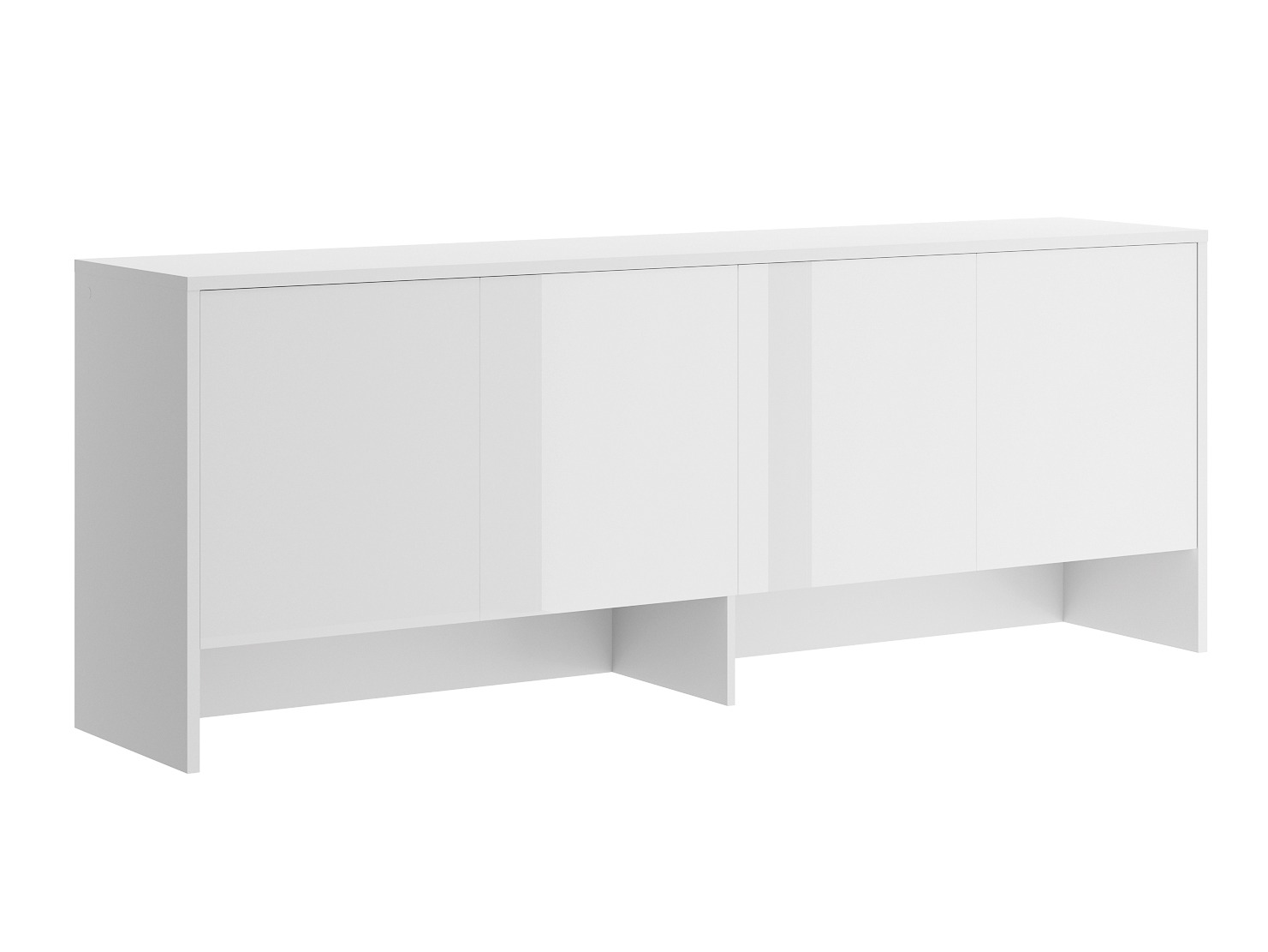 Spintelė Concept Pro Lenart IV (Balta + Blizgi balta)