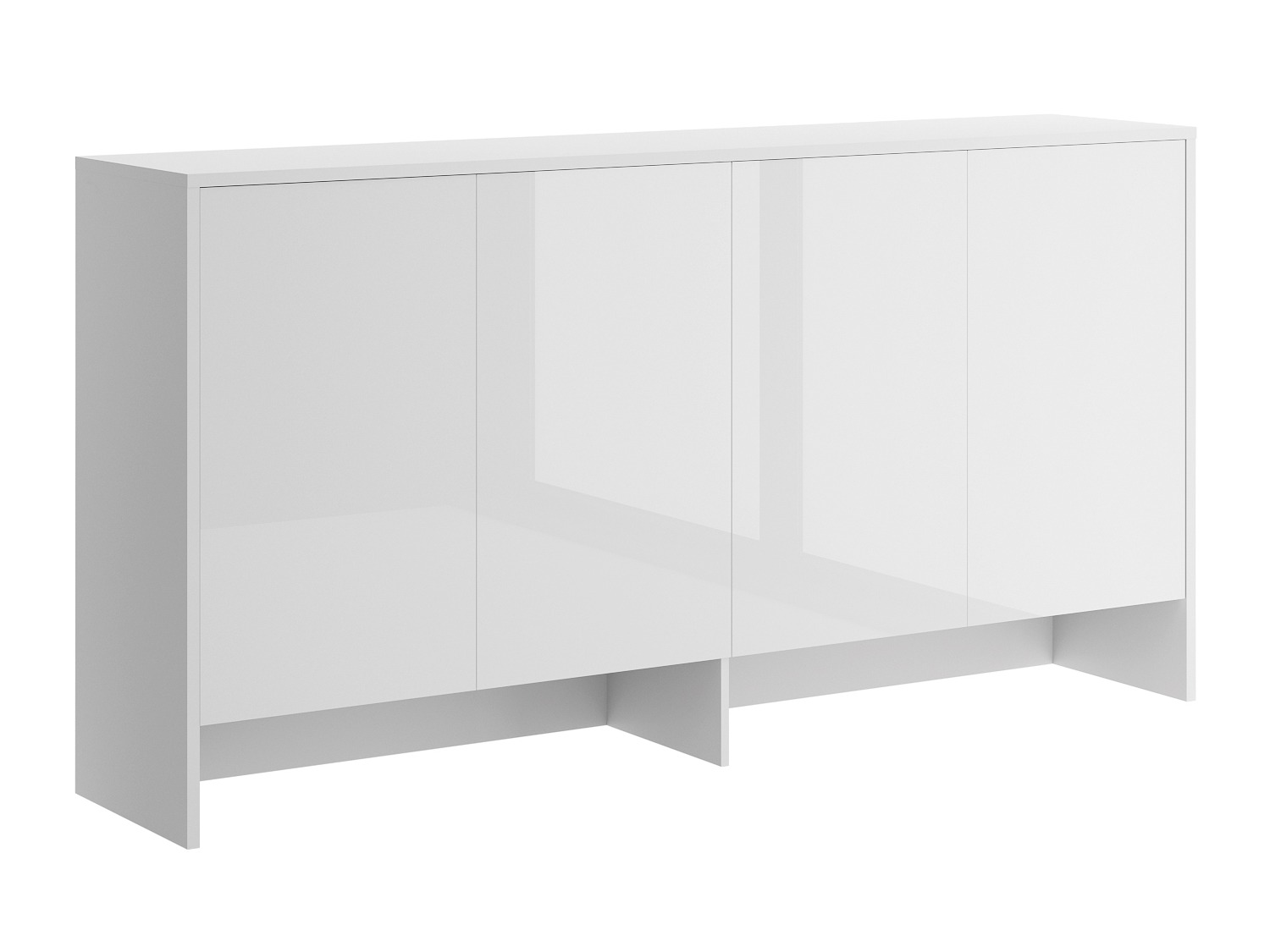 Spintelė Concept Pro Lenart V (Balta + Blizgi balta)