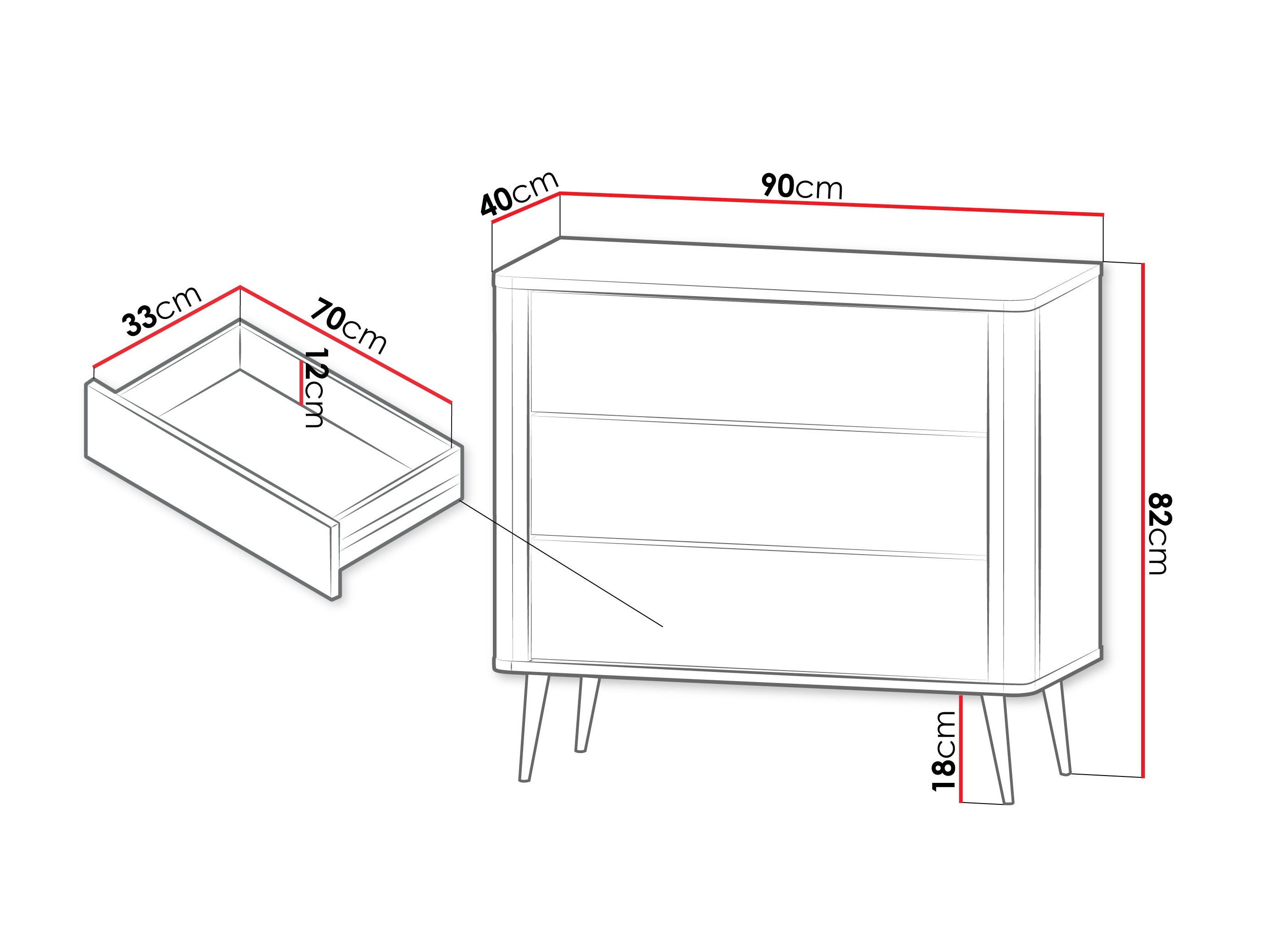 Komoda Lufela 110 (Kašmyras + Graikinis riešutas)