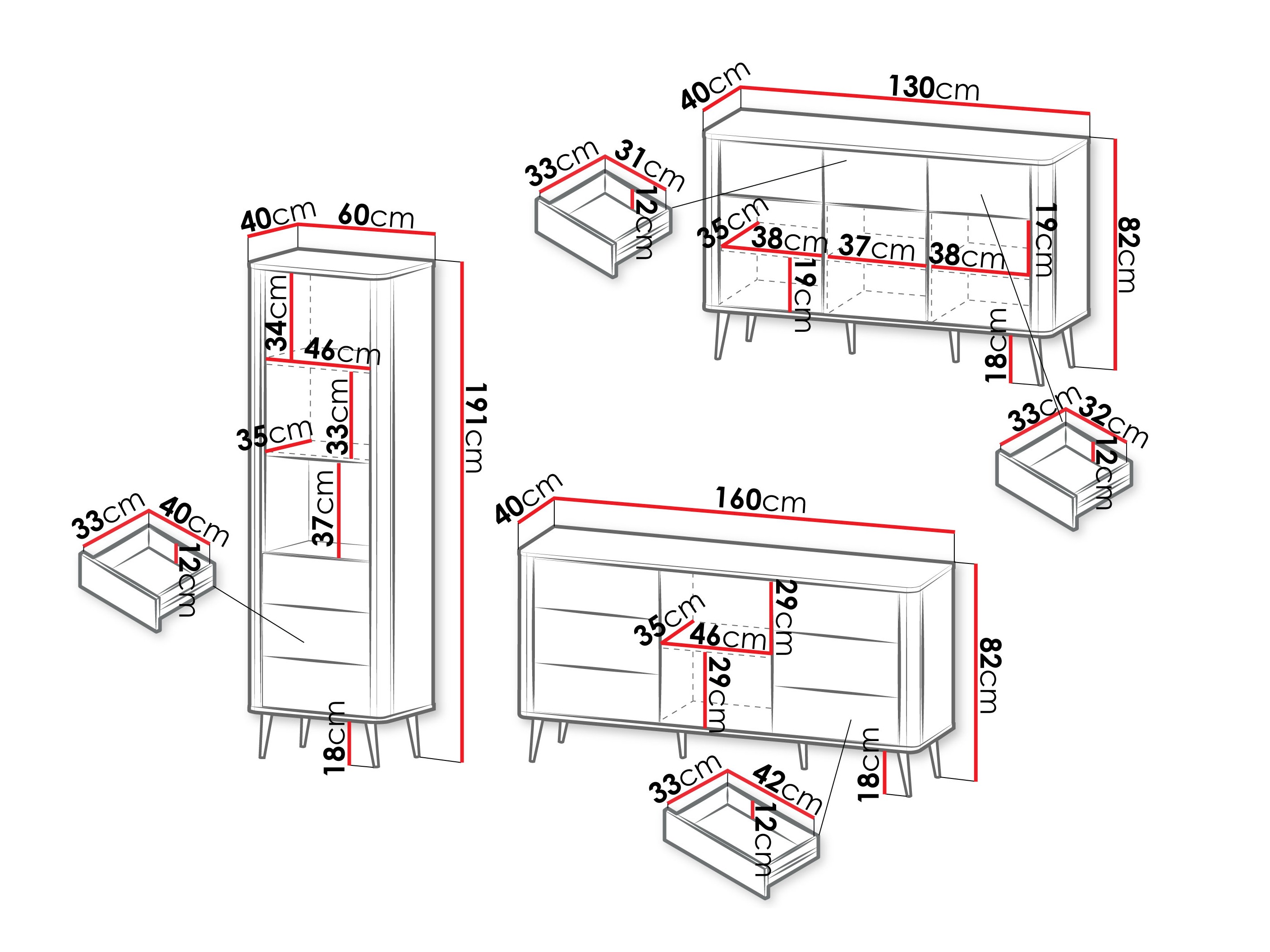 Svetainės komplektas Lufela 122 (Kašmyras + Graikinis riešutas)