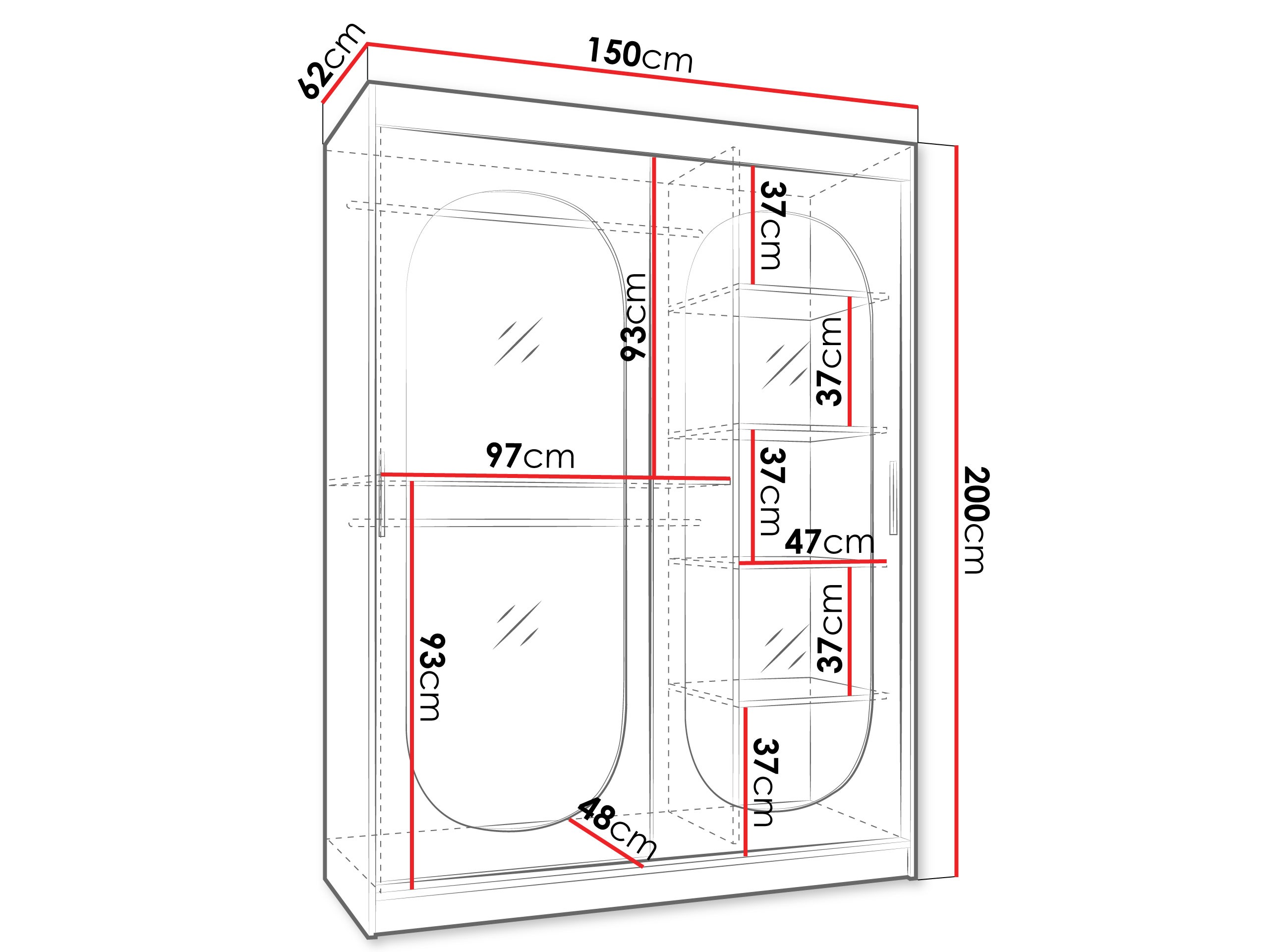 Spinta Hartford 519 (Juoda)