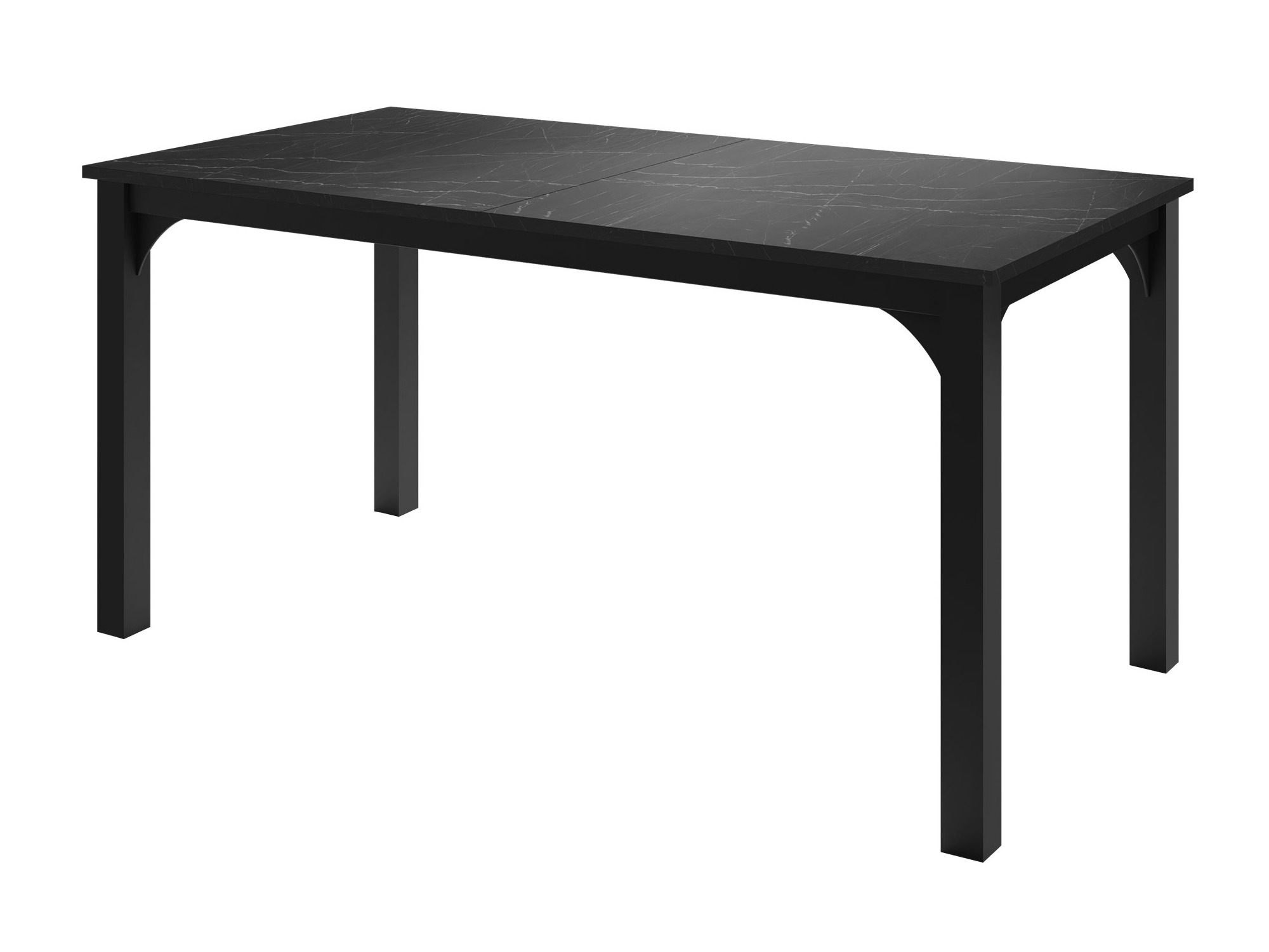 Stalas Oswego 137 (Juodas marmuras + Juoda)