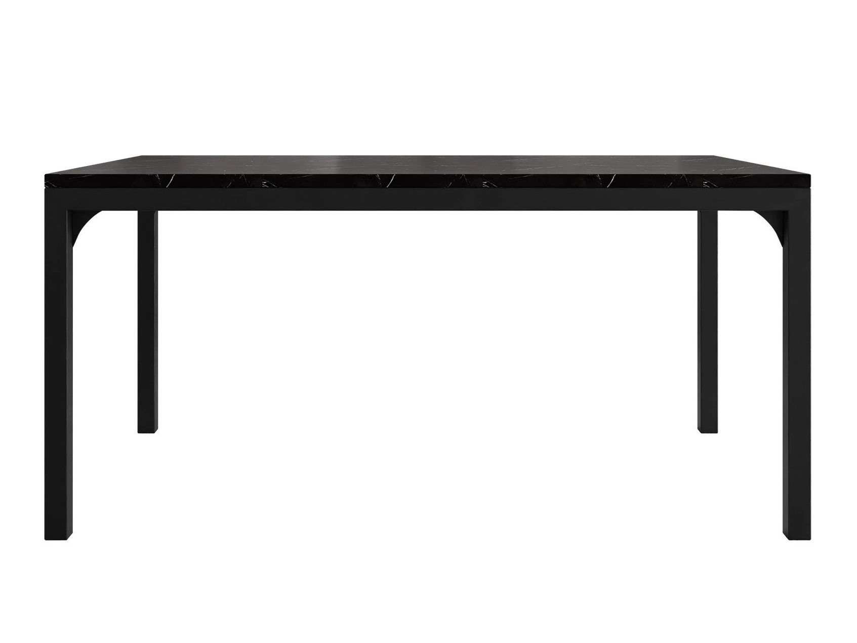 Žurnalinis staliukas Oswego 138 (Juodas marmuras + Juoda)