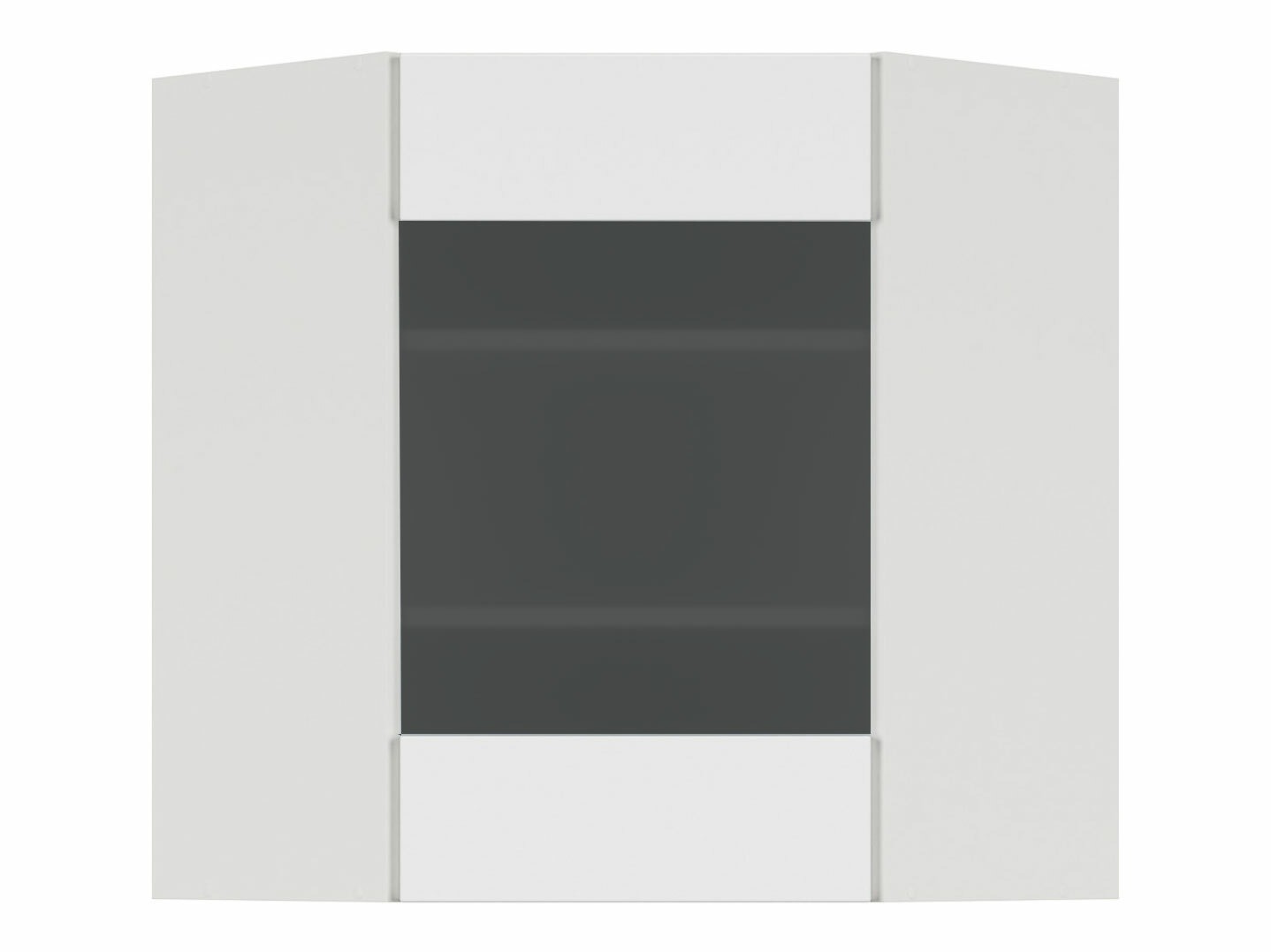 Modulinė pakabinama kampinė spintelė Top White 160