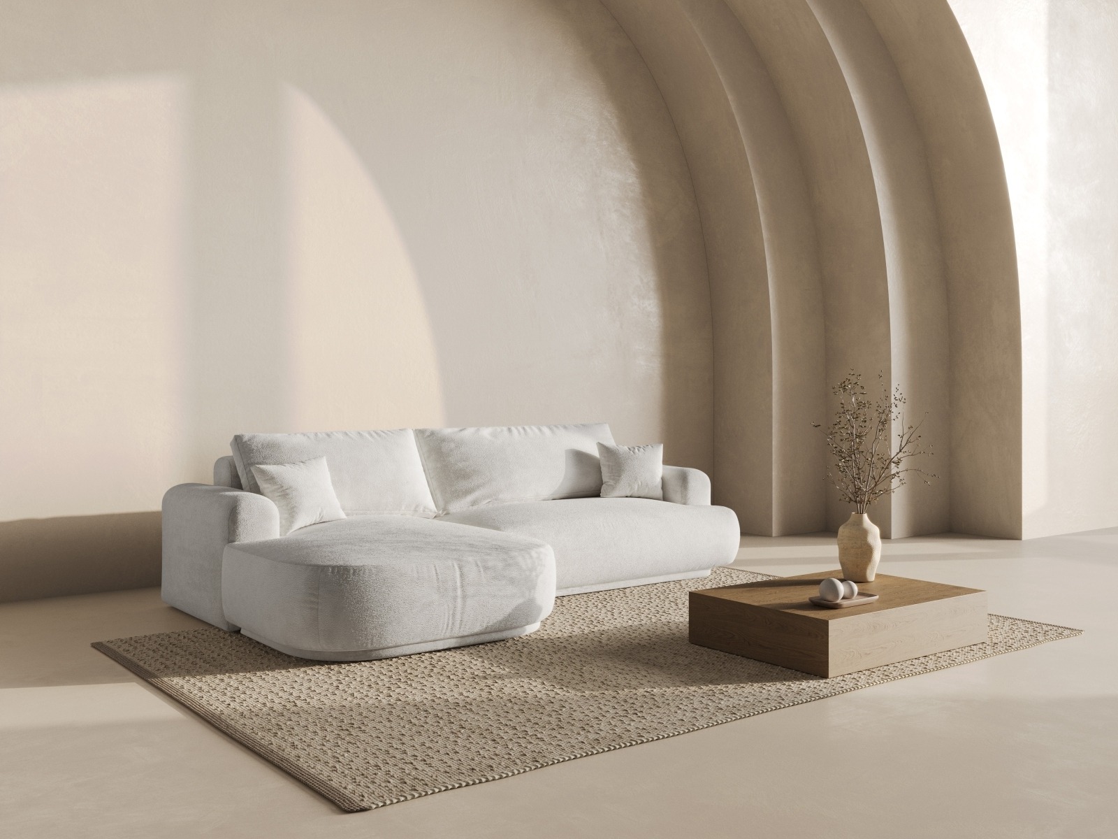 Minkštas kampas Beckley 162 (Coral 65)