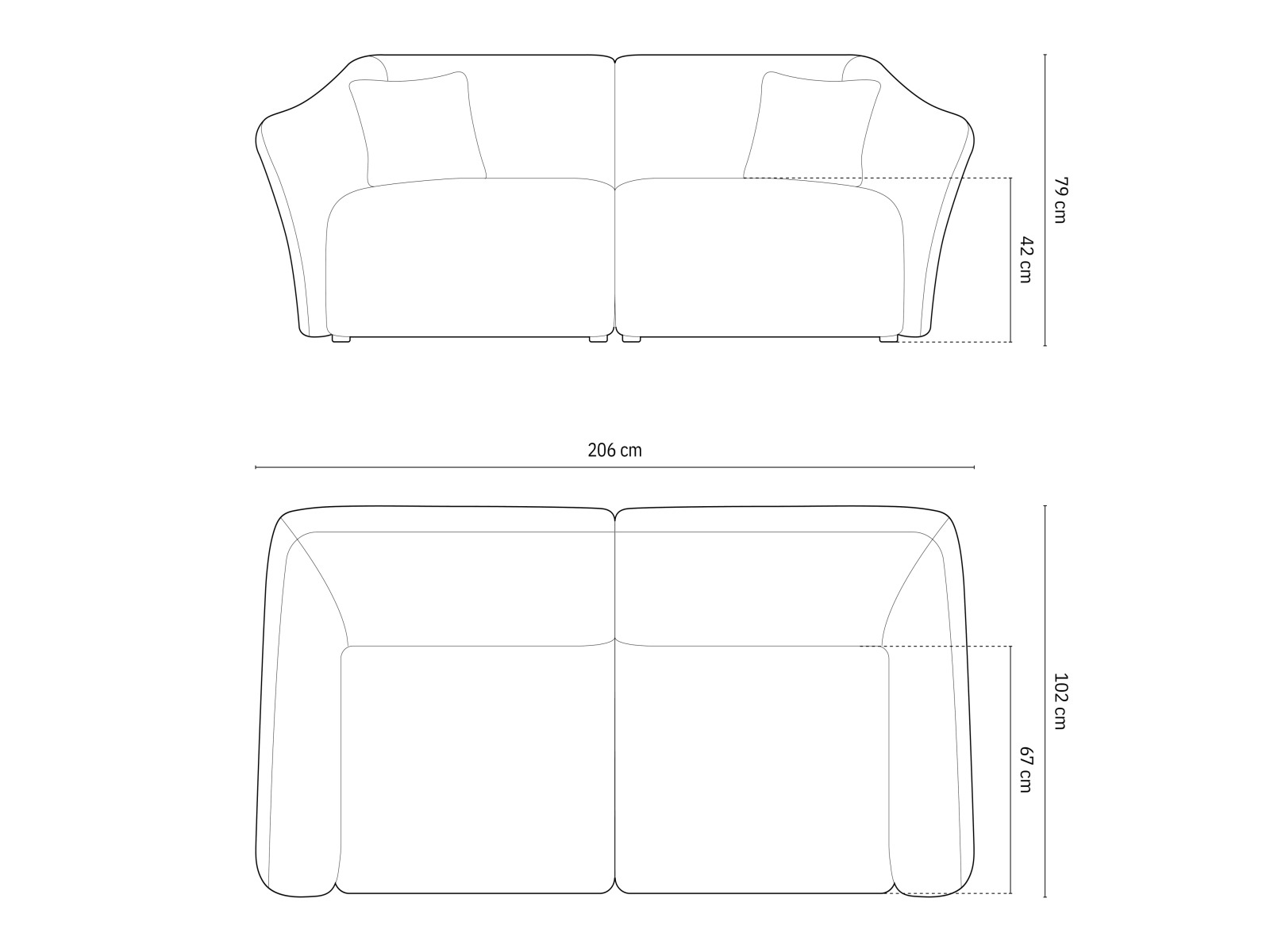 Sofa Beckley 164 (Sicuro 65)