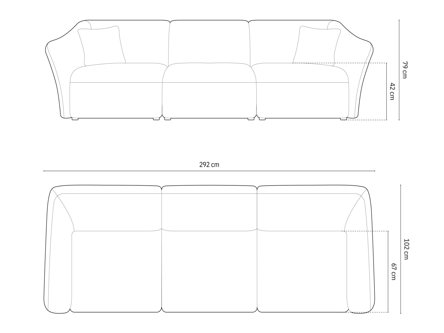 Sofa Beckley 166 (Sicuro 50)