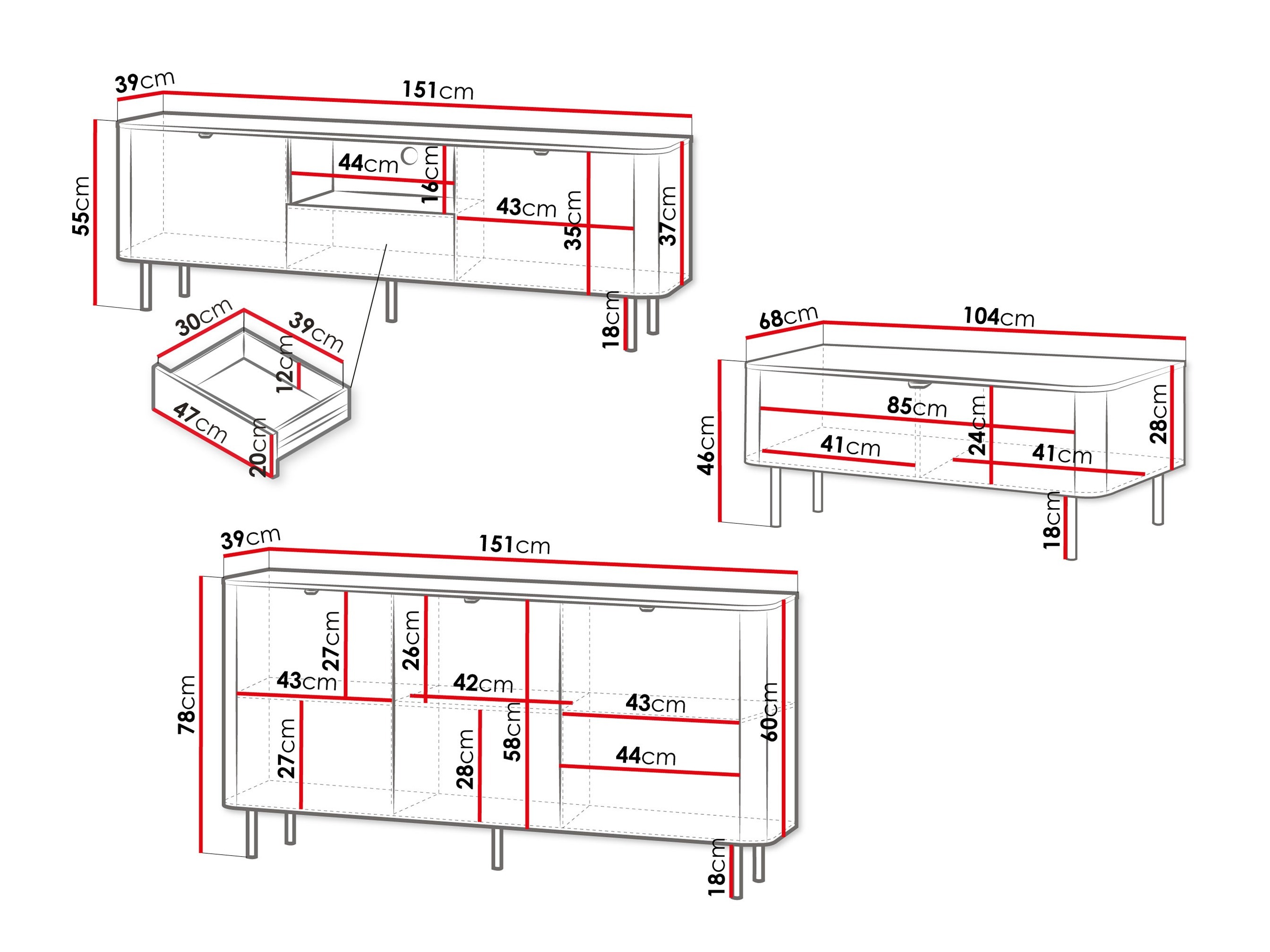 Svetainės komplektas Epulos I
