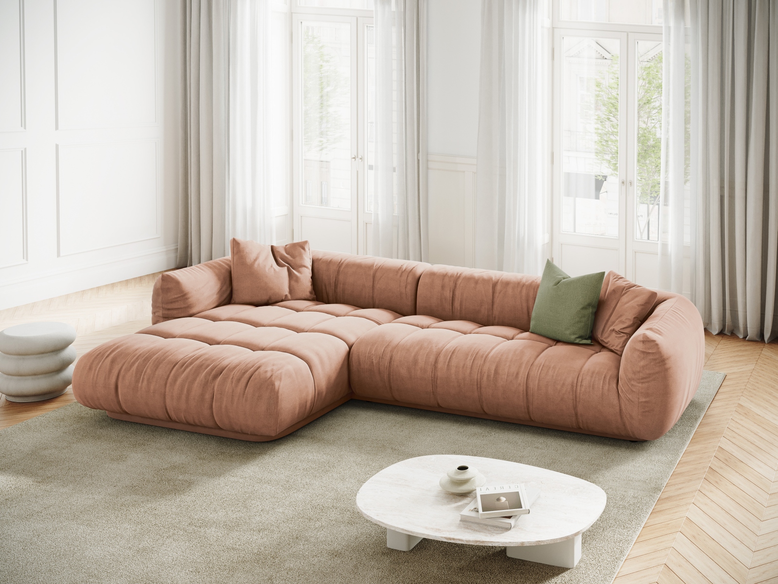 Minkštas kampas Beckley 179 (Heritage Orange)