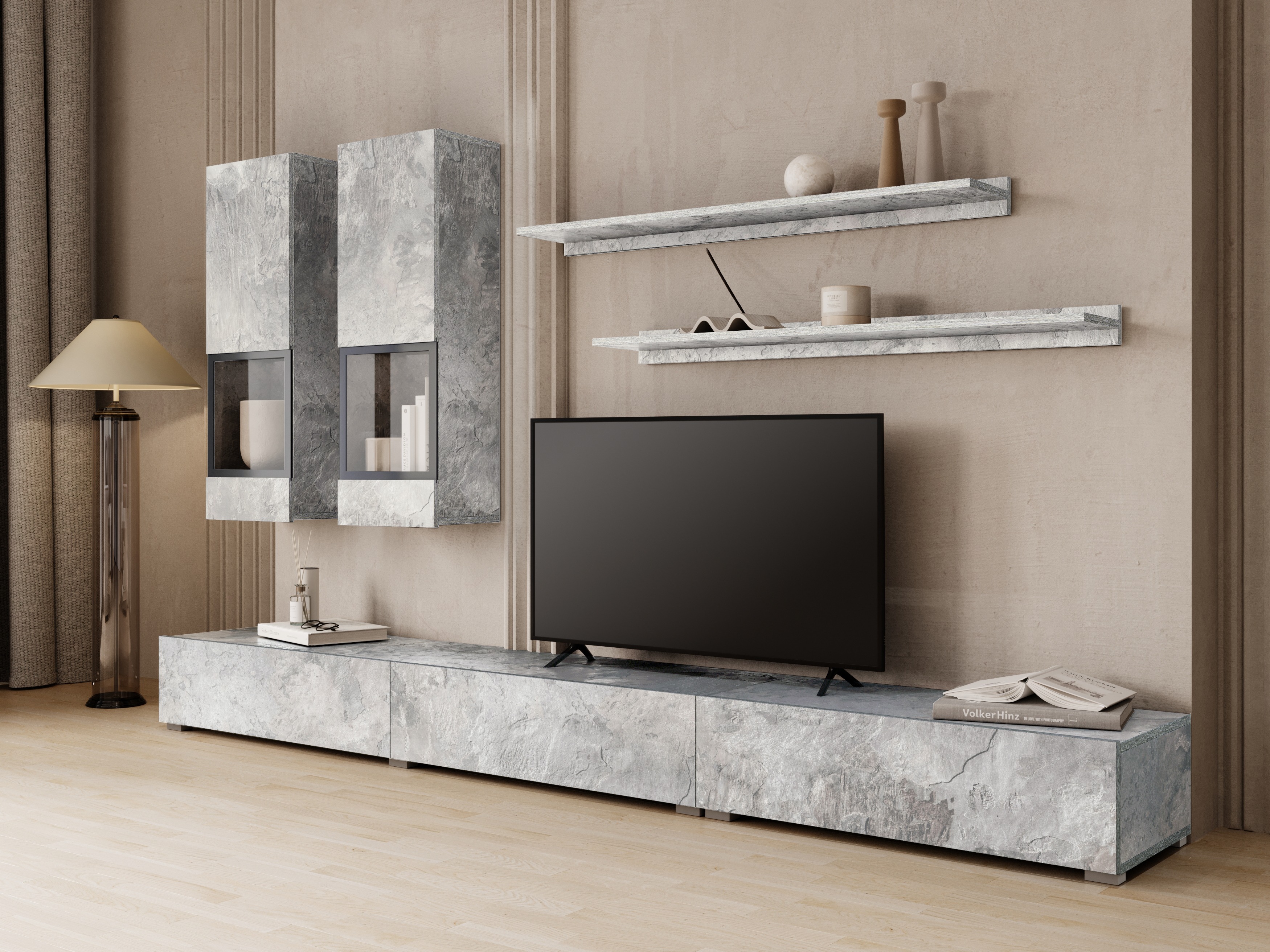 Svetainės komplektas Serodeu 100 (Betonas)