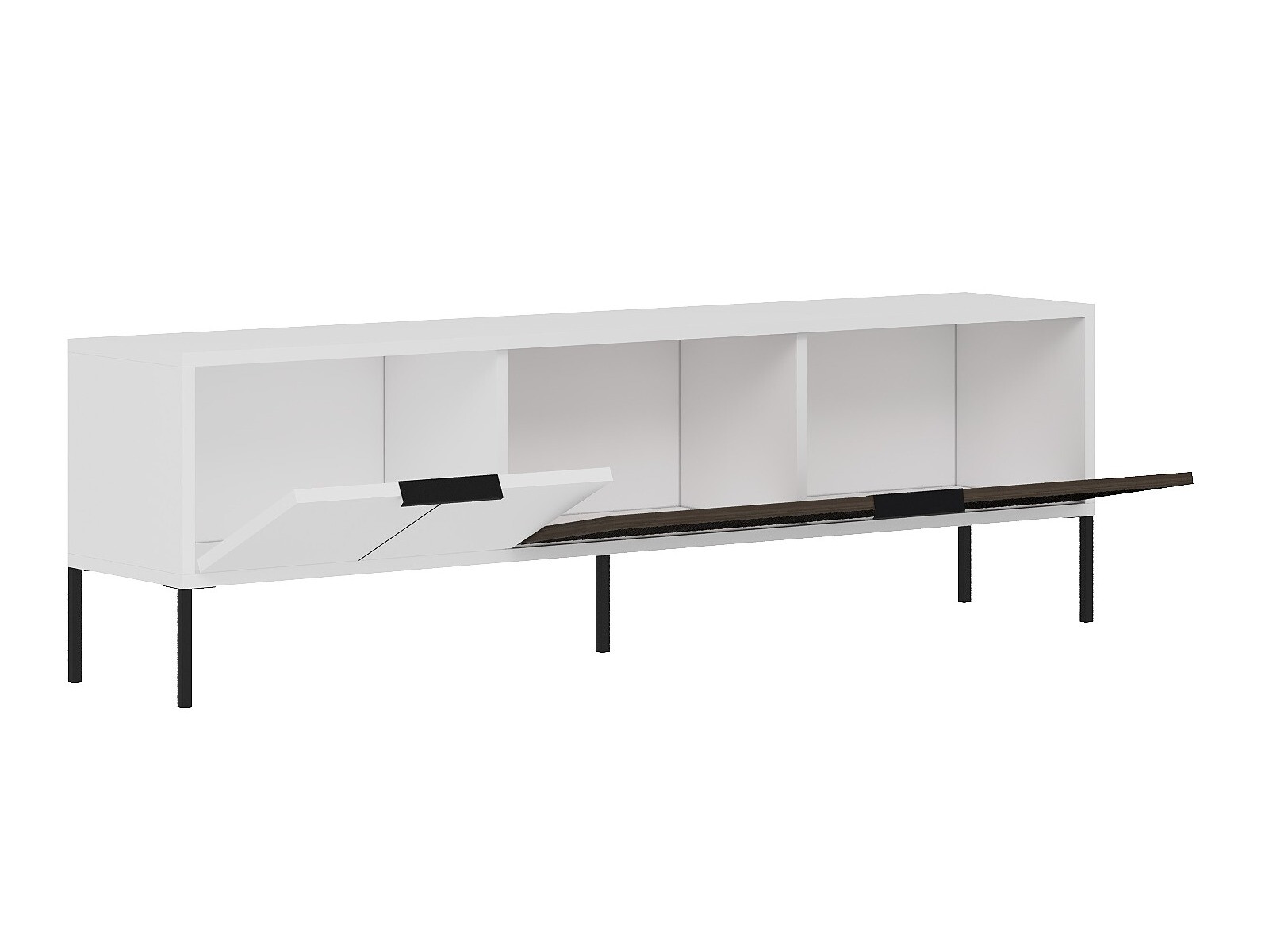 TV staliukas Kailua 2550 (Balta + Graikinis riešutas)