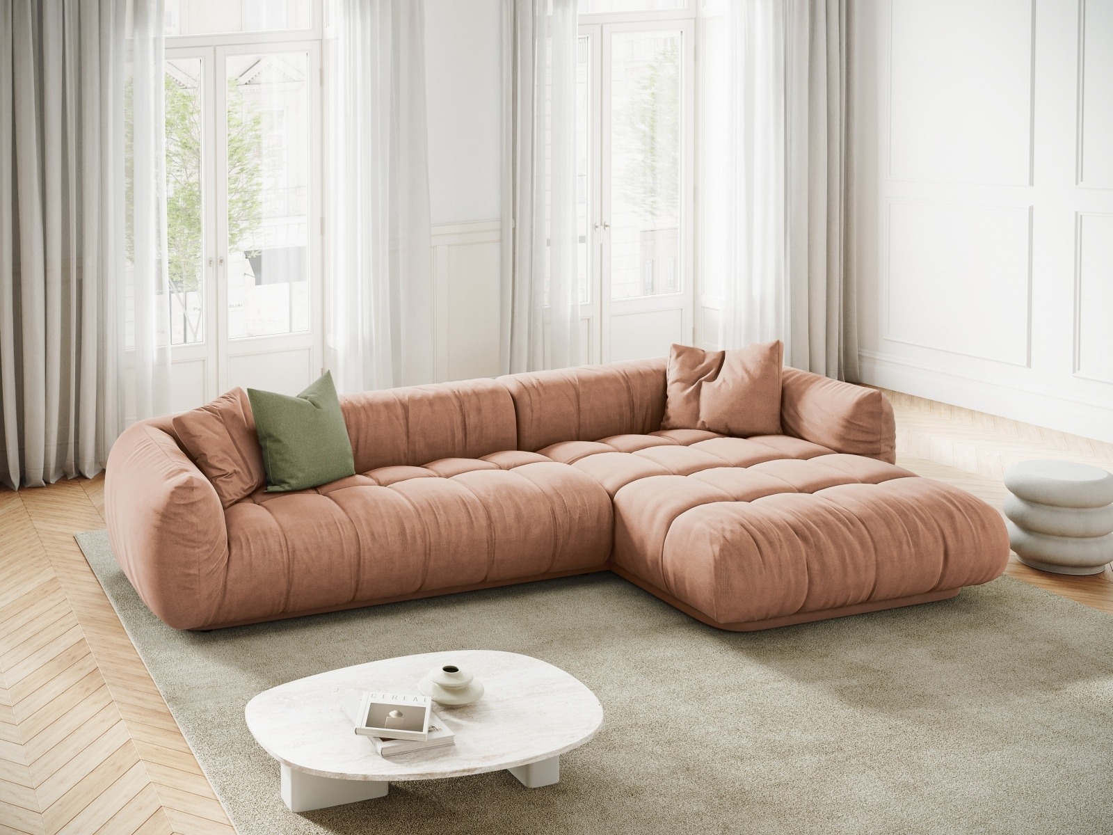 Minkštas kampas Beckley 179 (Heritage Orange)