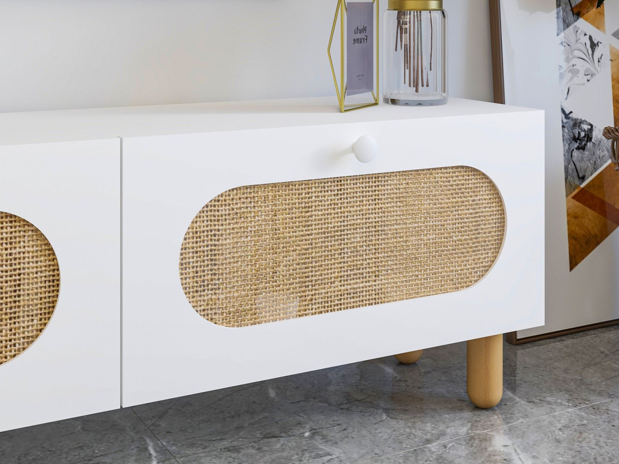 TV staliukas Kailua 2554 (Balta)