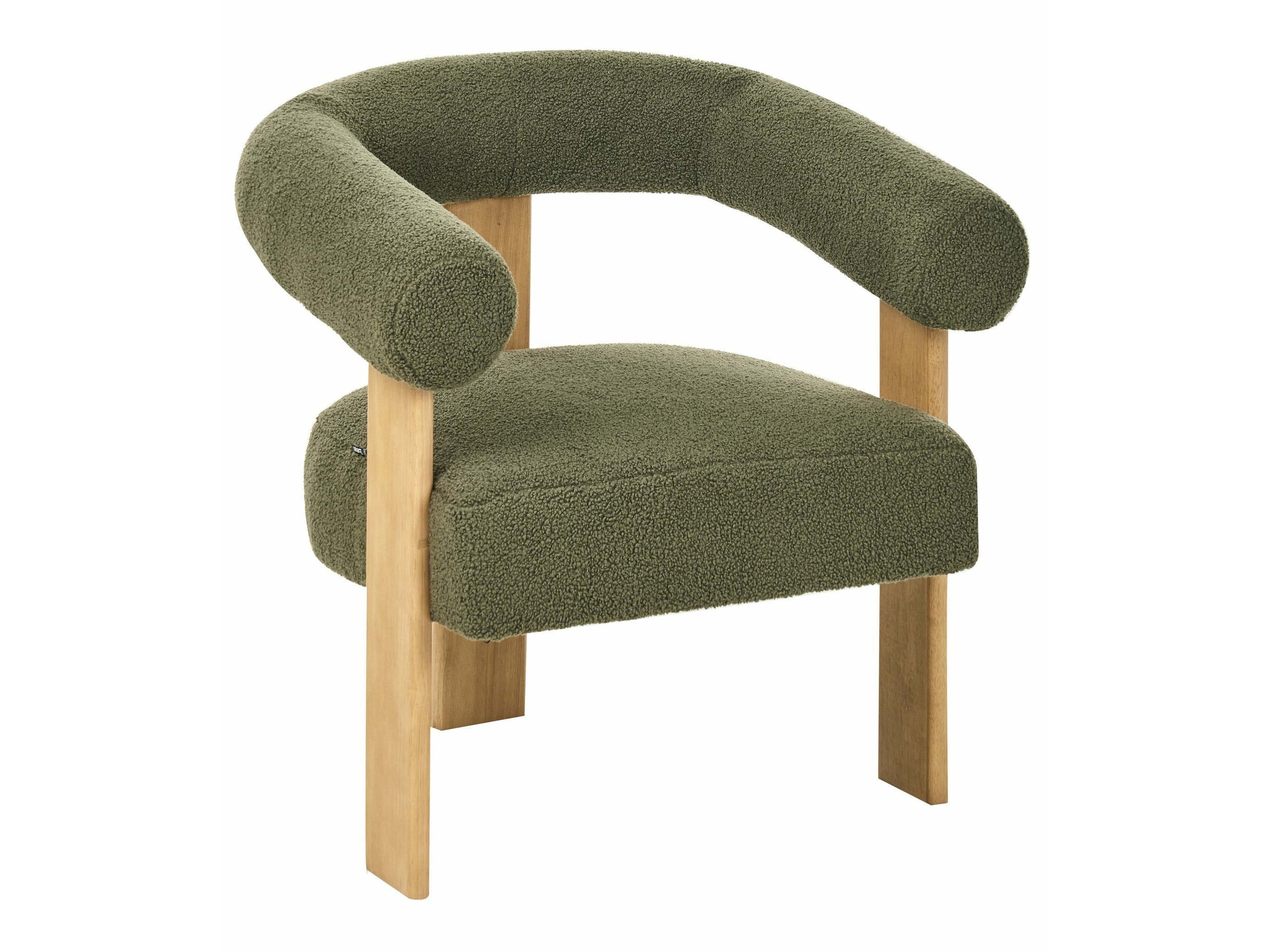 Fotelis Berwyn 2708 (Žalia + Šviesus medis)