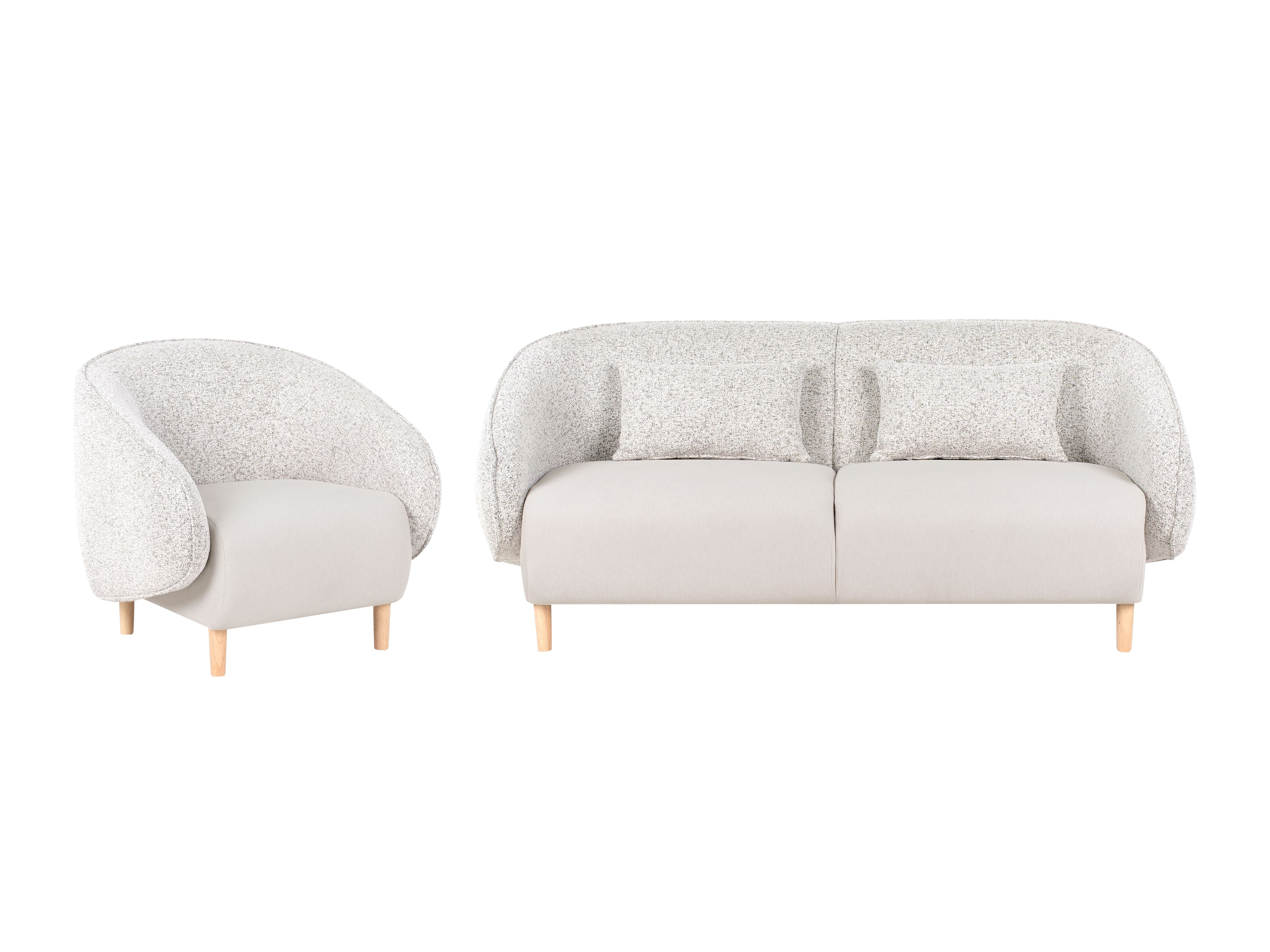 Minkštų baldų komplektas Berwyn 2707 (Šviesi smėlinė)