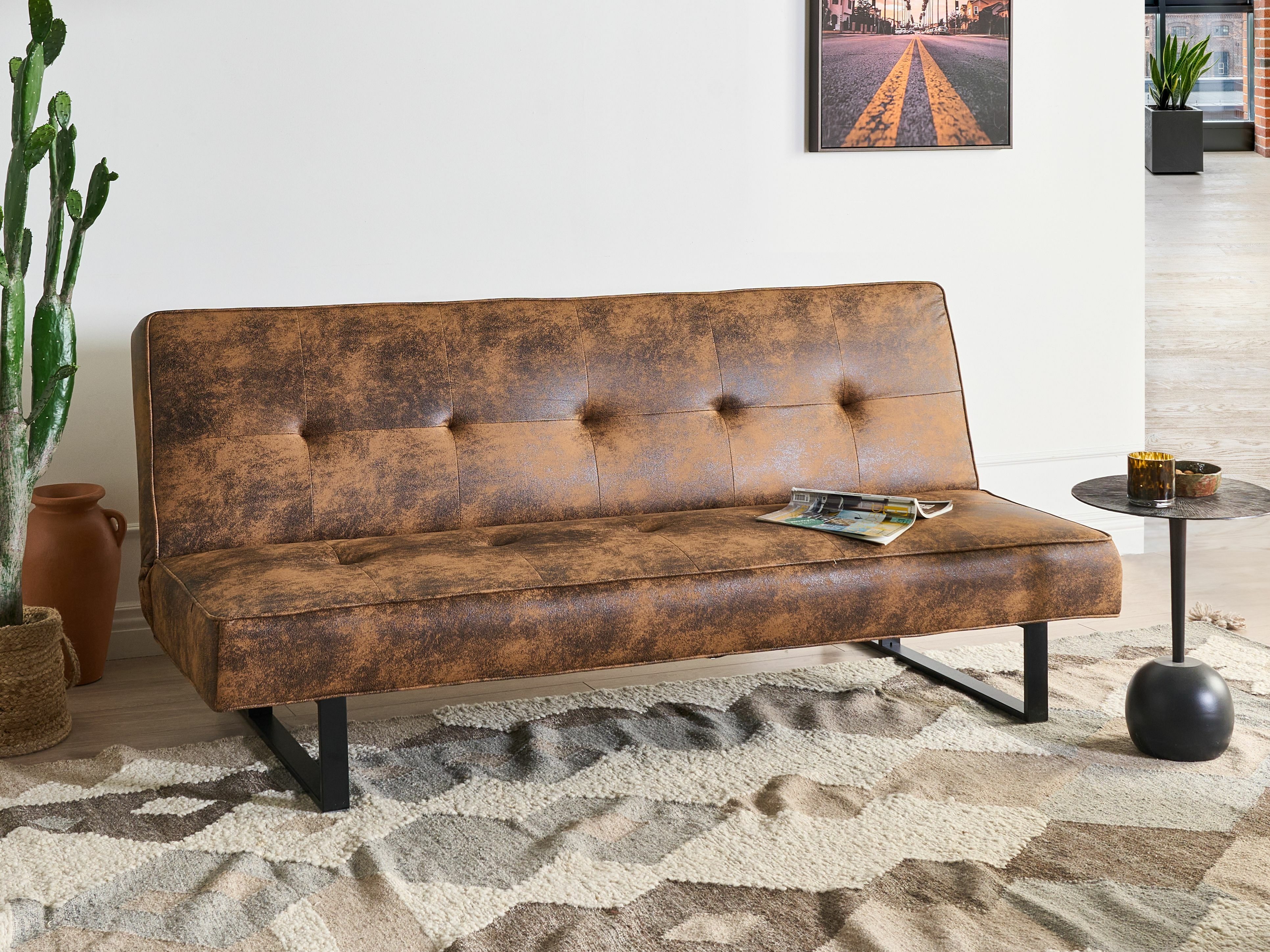 Sofa lova Berwyn 2120 (Tamsi ruda)