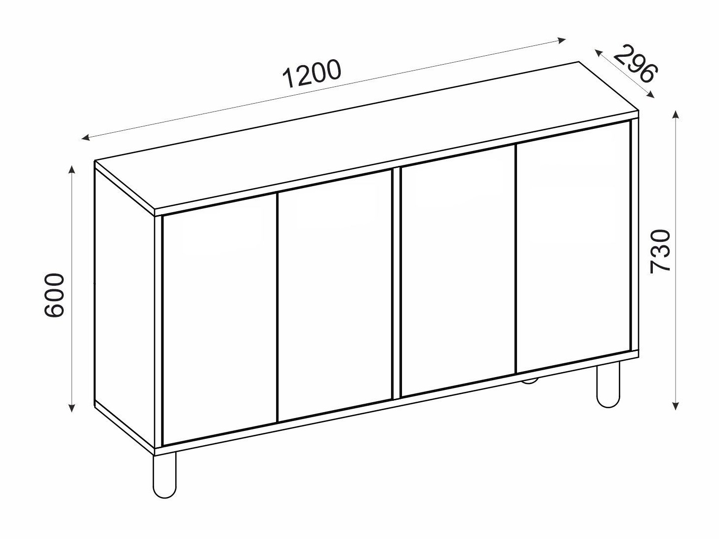 Spintelė Kailua 2557 (Balta + Ąžuolas)