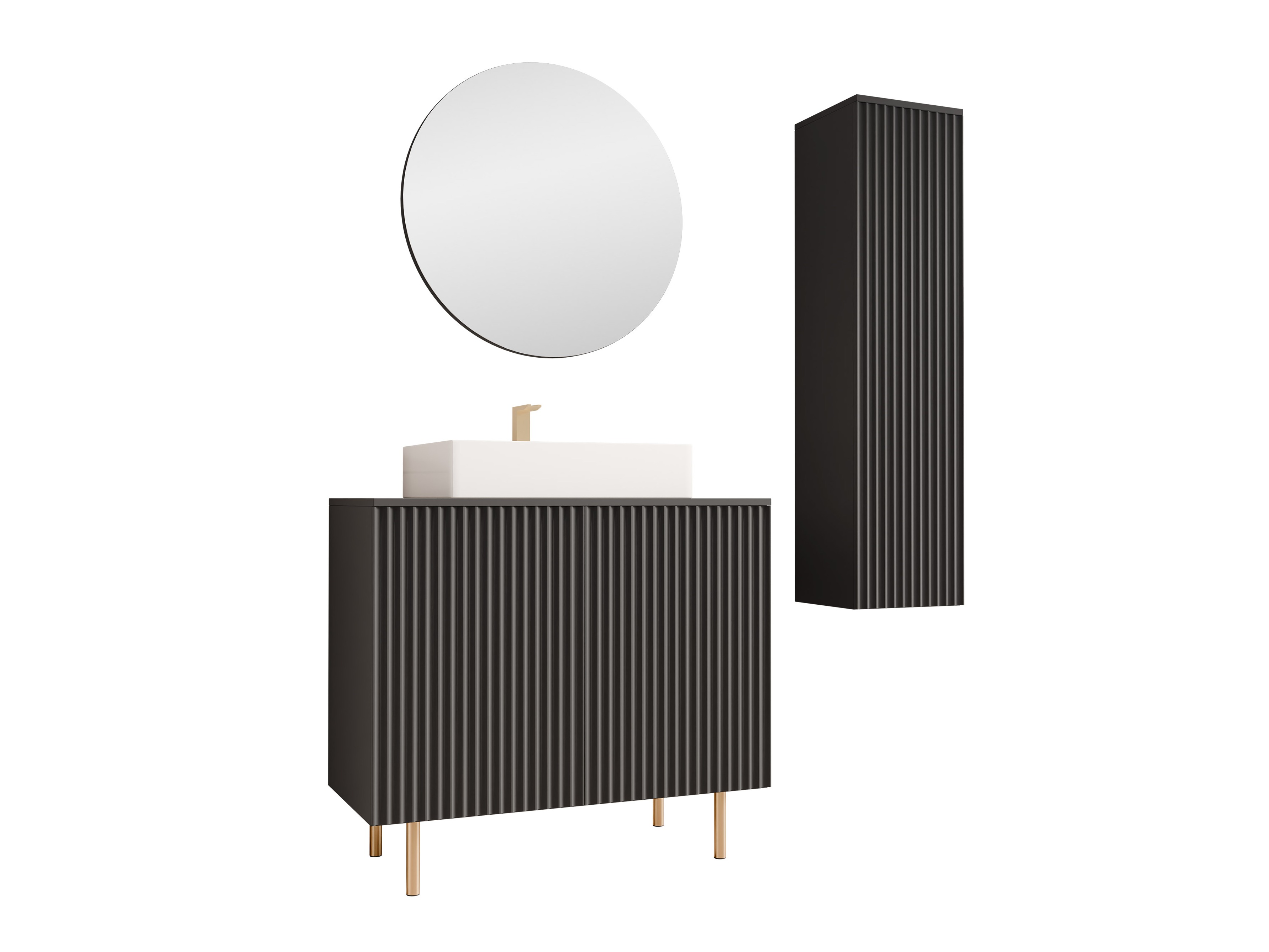 Vonios komplektas Decus II (Juoda)