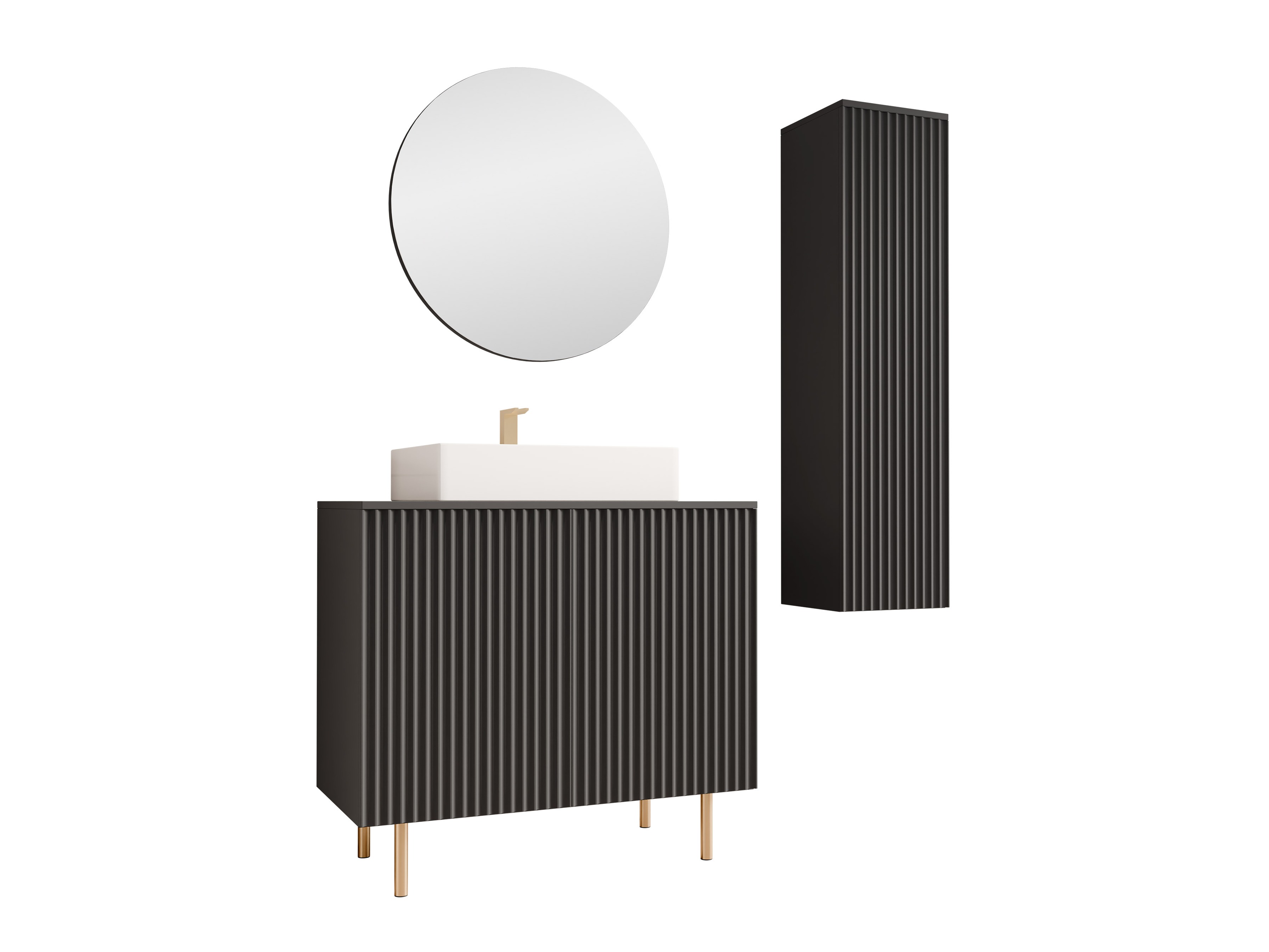 Vonios komplektas Decus II (Juoda)