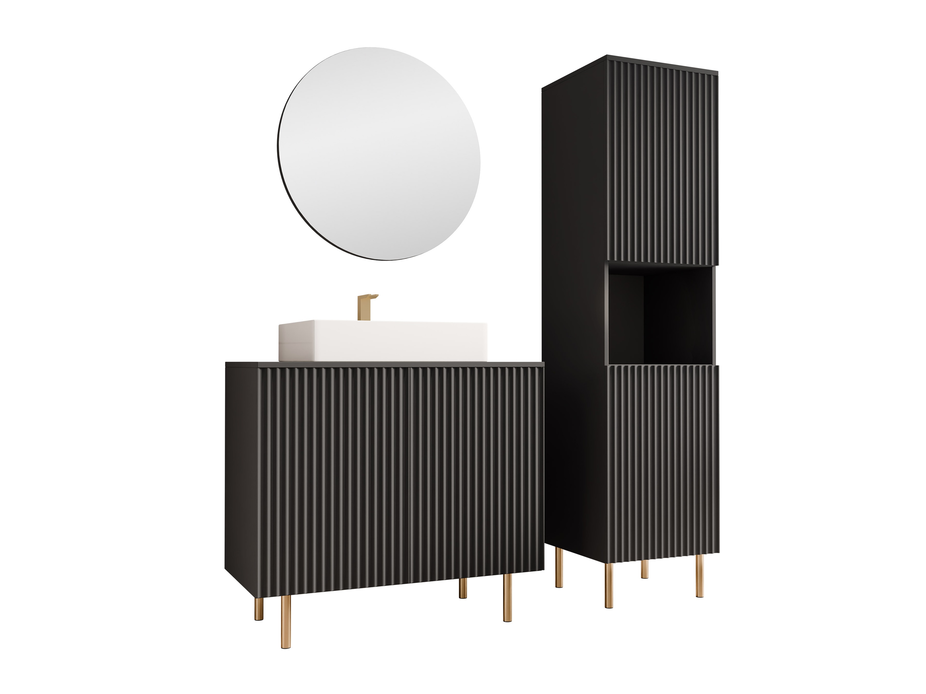 Vonios komplektas Decus III (Juoda)