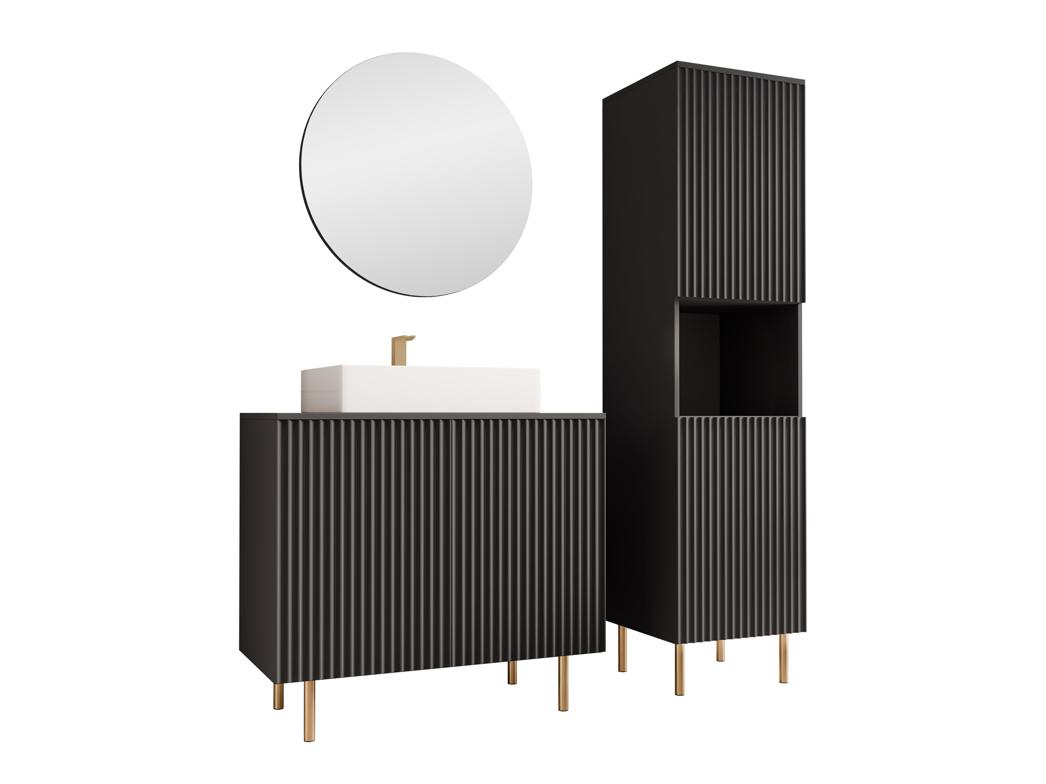 Vonios komplektas Decus III (Juoda)