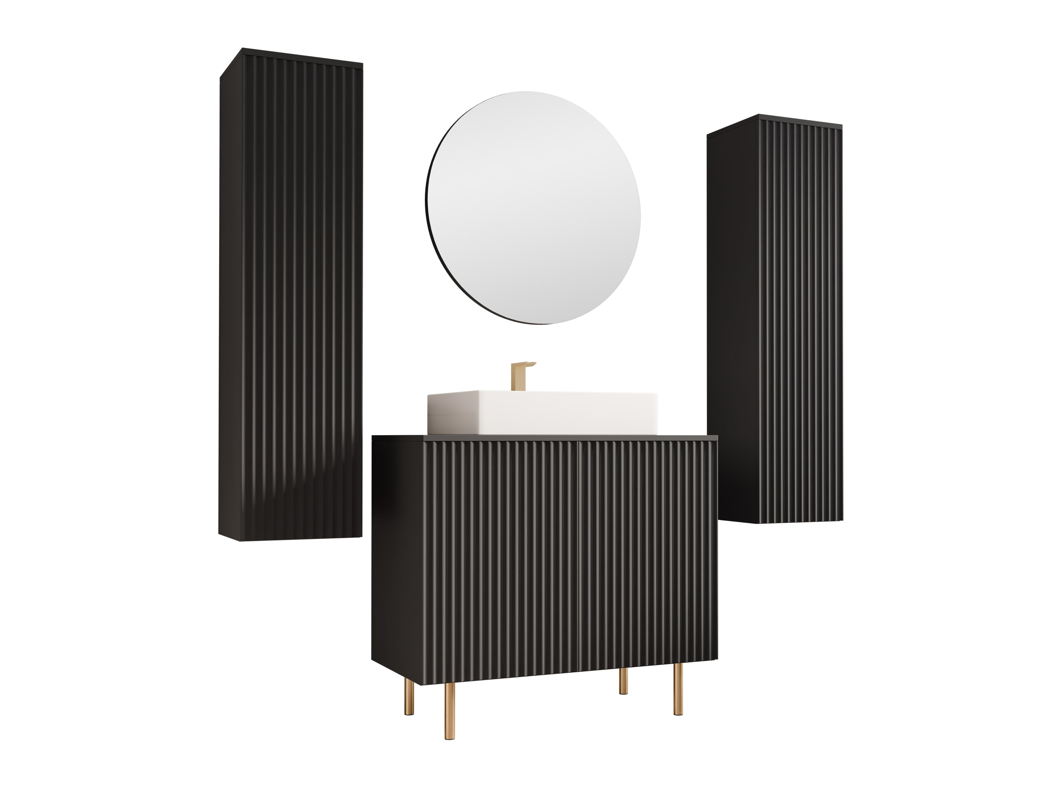 Vonios komplektas Decus IV (Juoda)