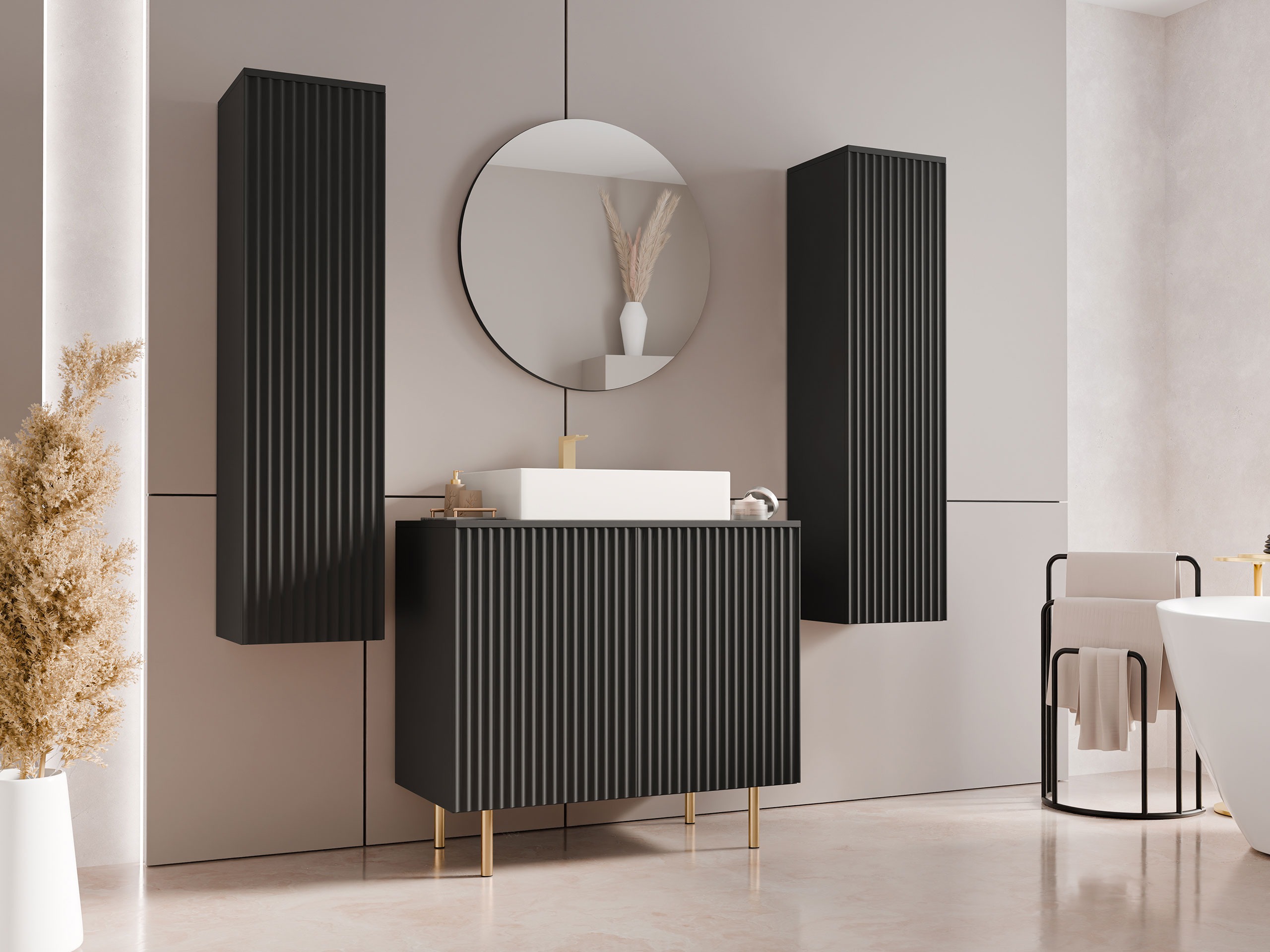 Vonios komplektas Virdomi 112 (Juoda)