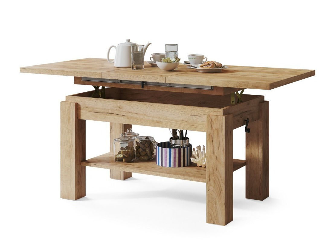 Žurnalinis staliukas transformeris Glendale 100 (Craft auksinis ąžuolas)