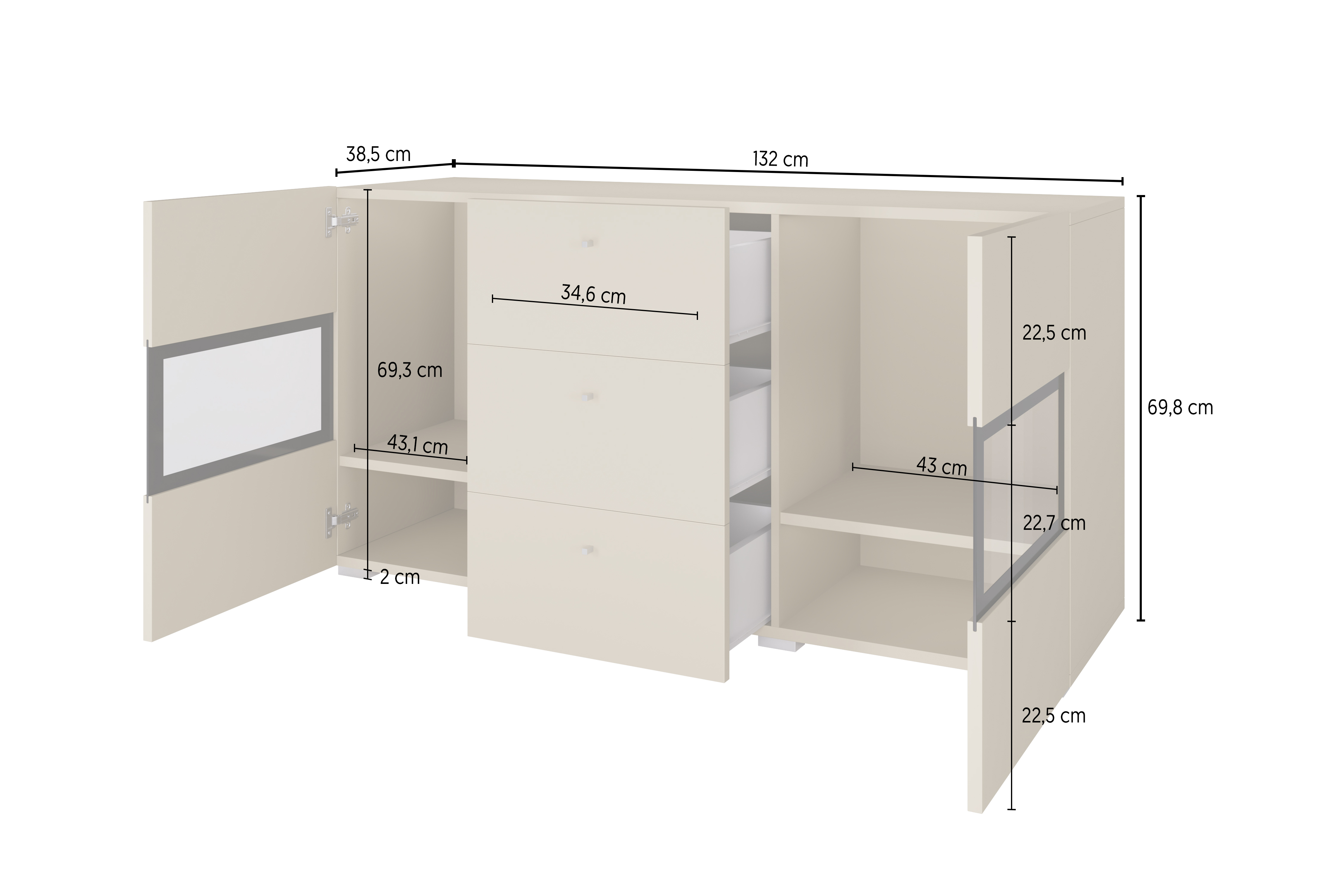 Komoda Serodeu 101 (San Remo ąžuolas)