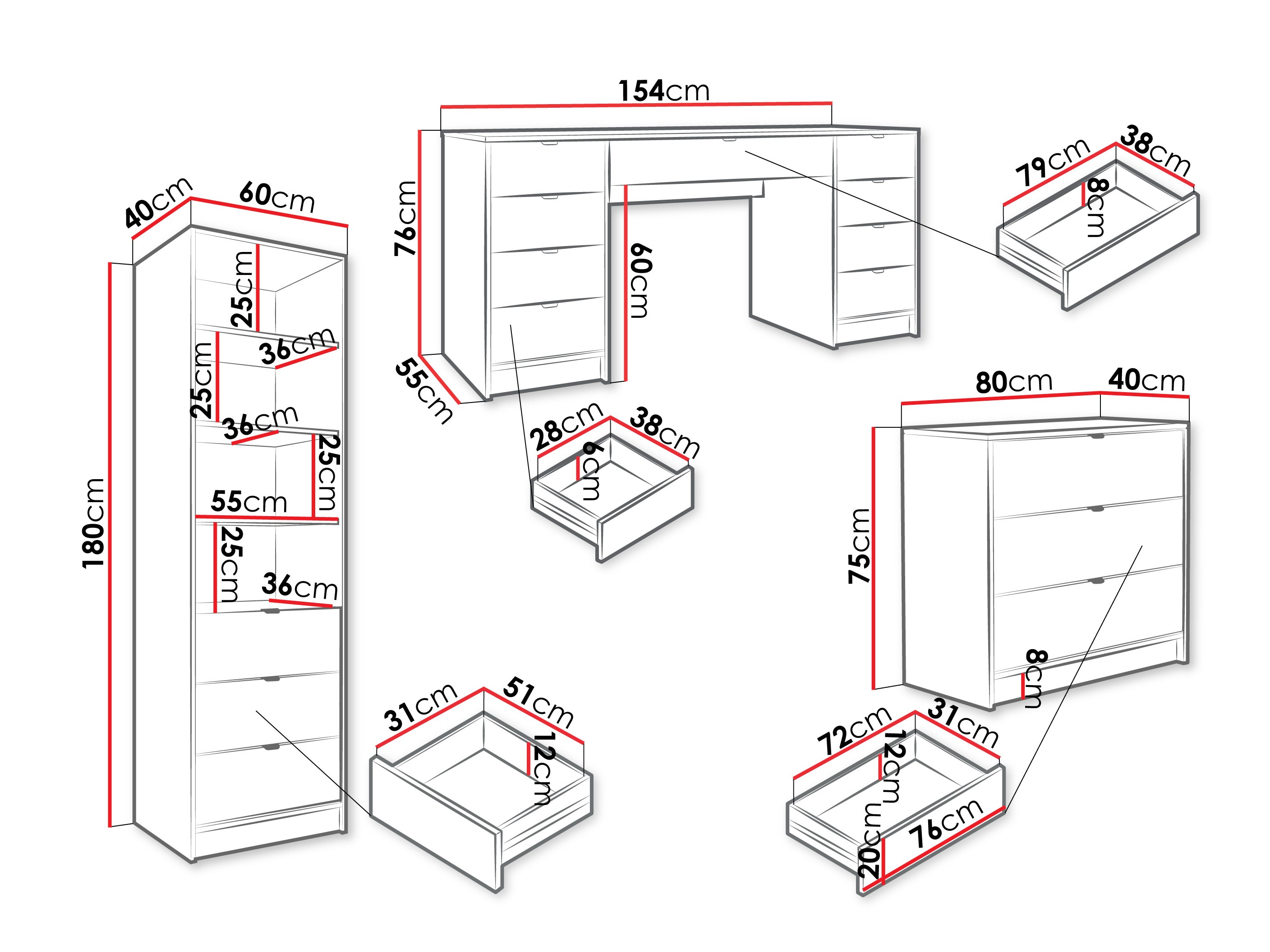 Biuro komplektas Comfivo Larmire 121 (Smėlinė)