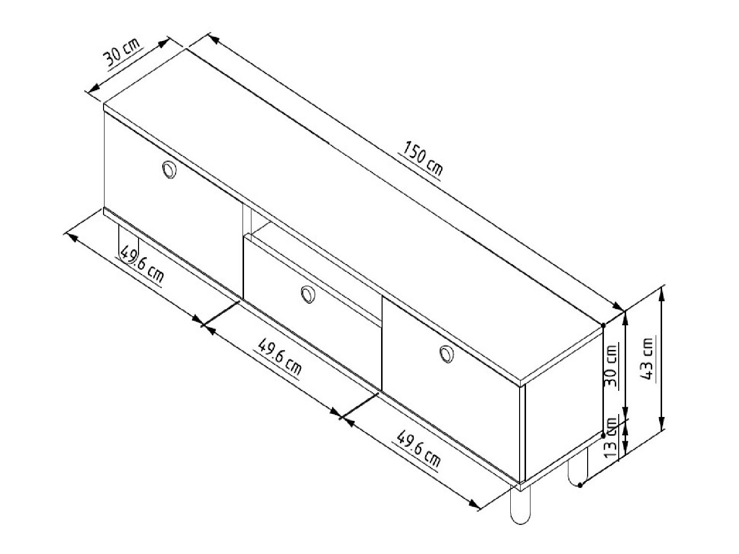 TV staliukas Kailua 2566