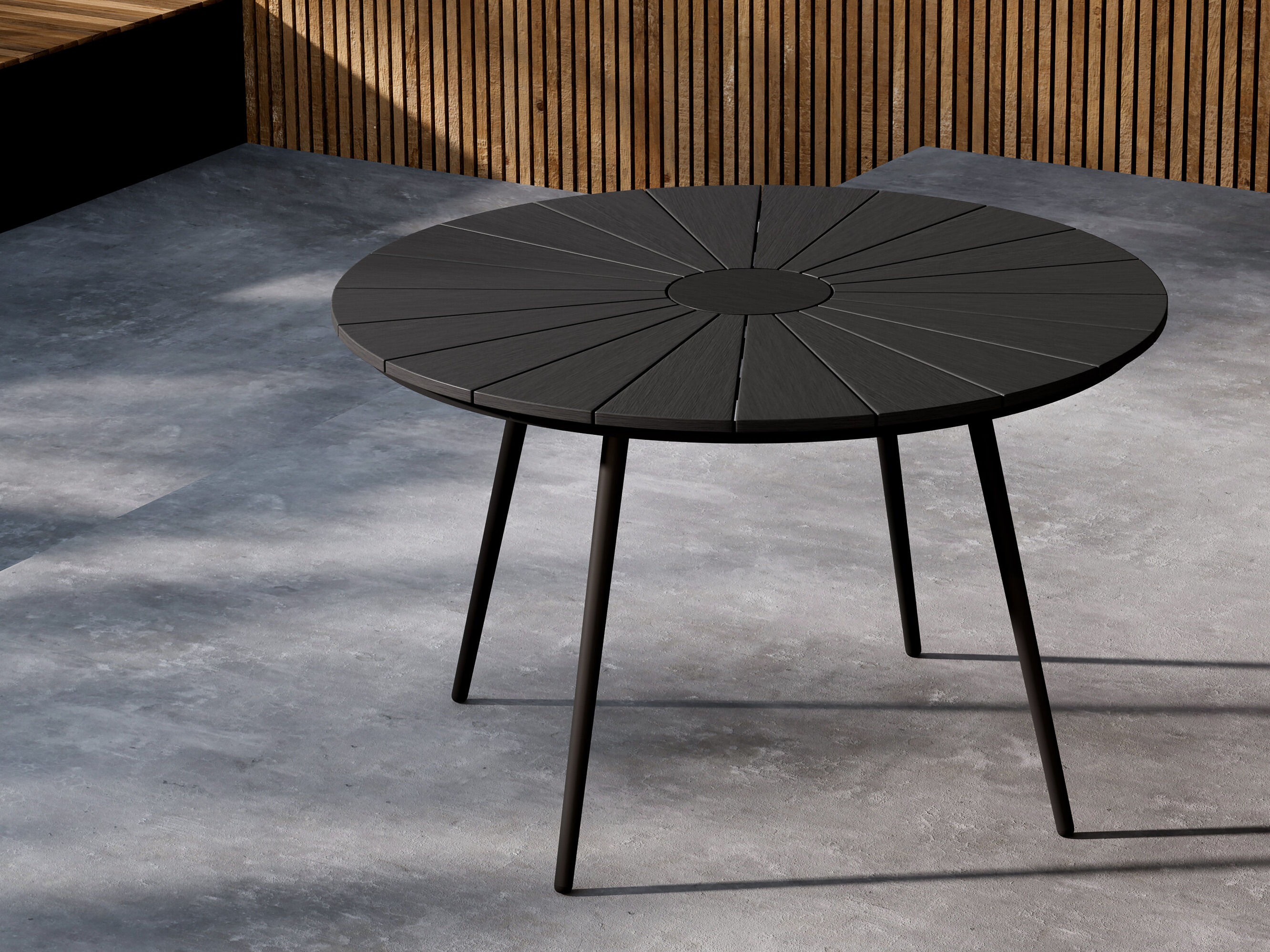 Lauko stalas Dallas 4858 (Juoda)