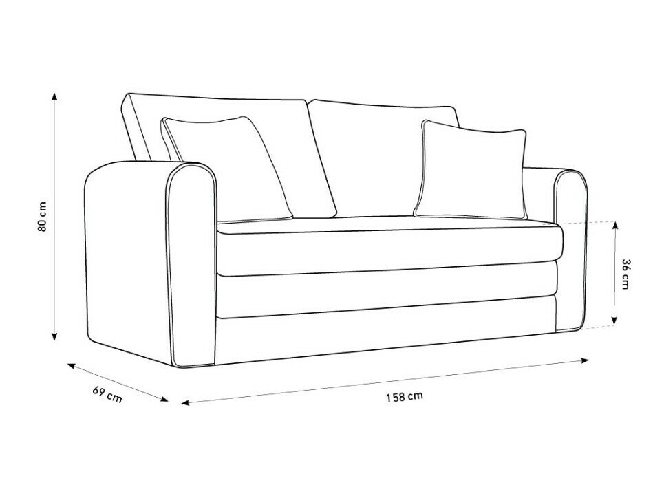Sofa lova Beckley 101 (Solid 03)