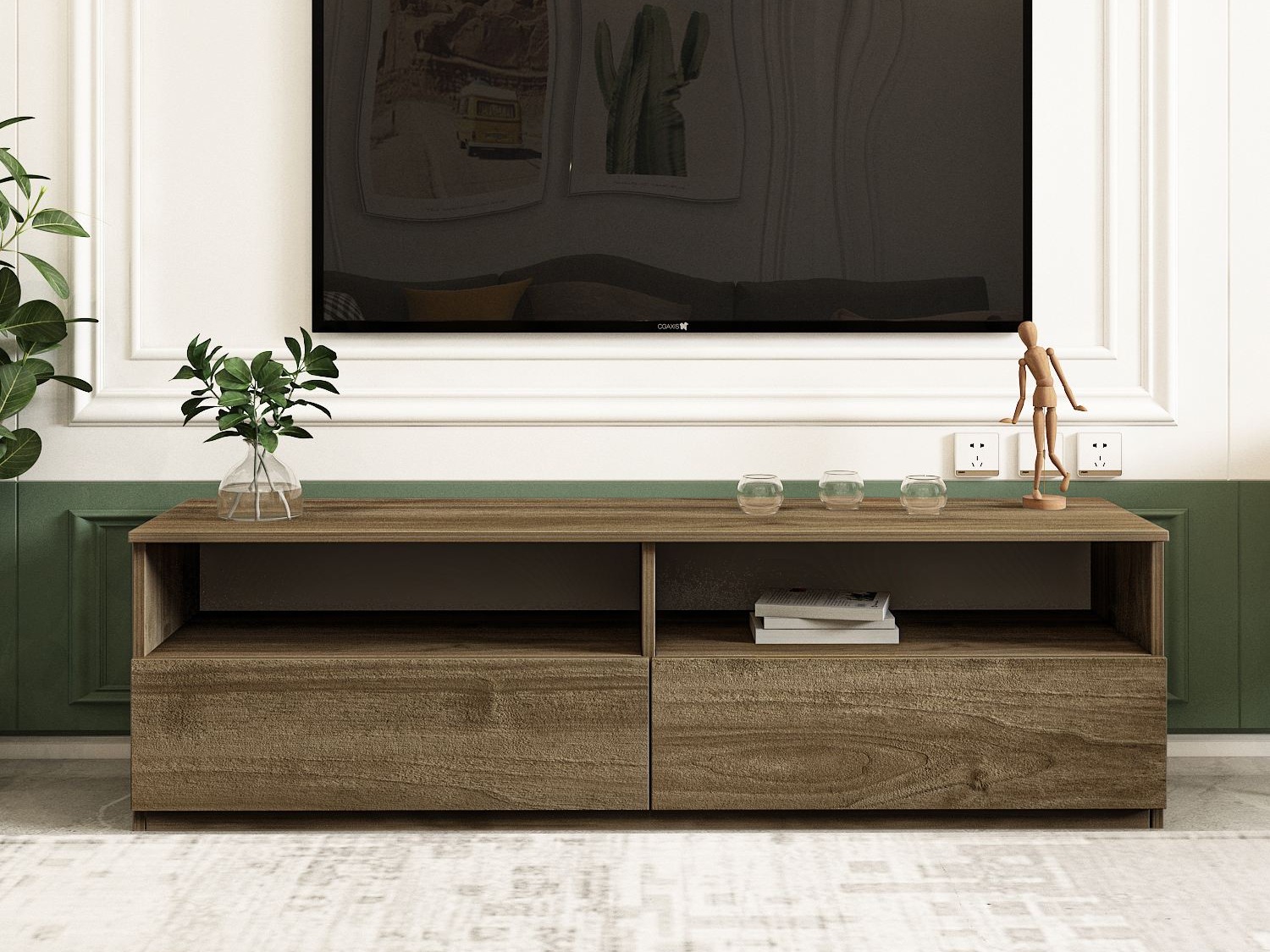 TV staliukas Kailua 2577 (Graikinis riešutas)