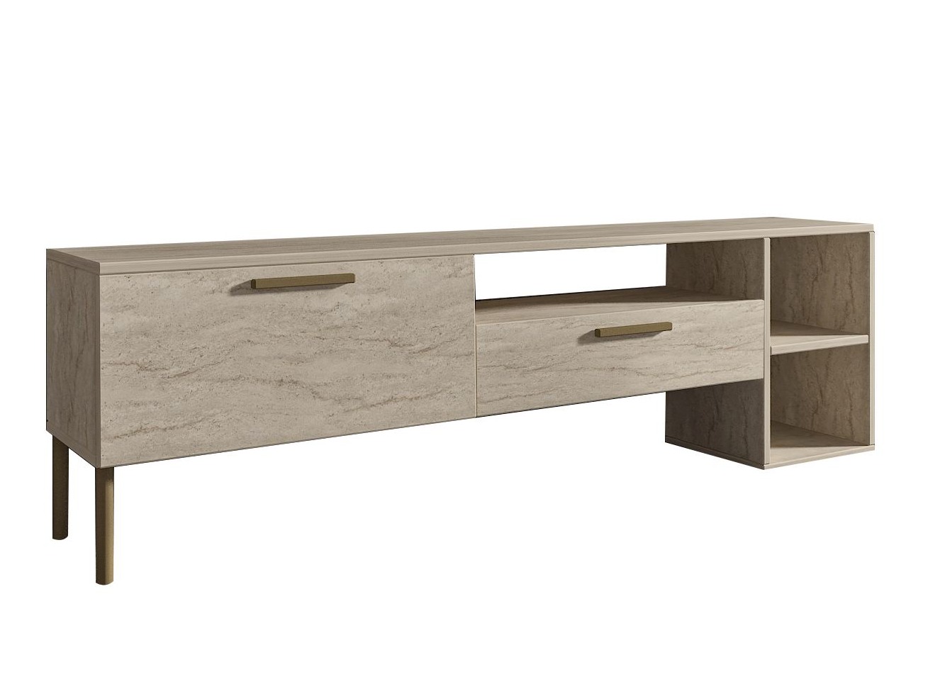 TV staliukas Kailua 2579 (Šviesi Travertine)